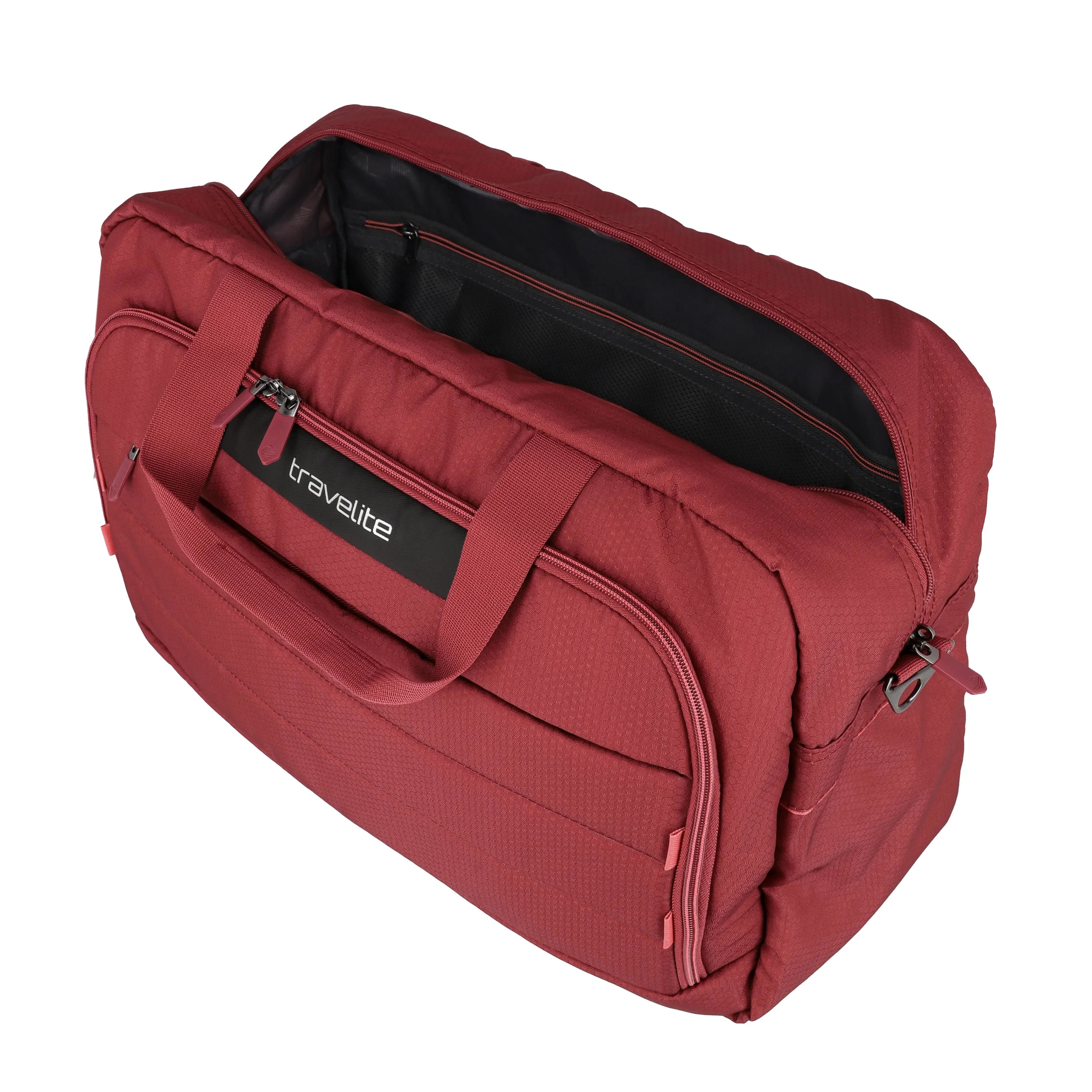 Travelite Skaii Weekender 49 cm Farbe peach - geöffnet - mit Innenfach