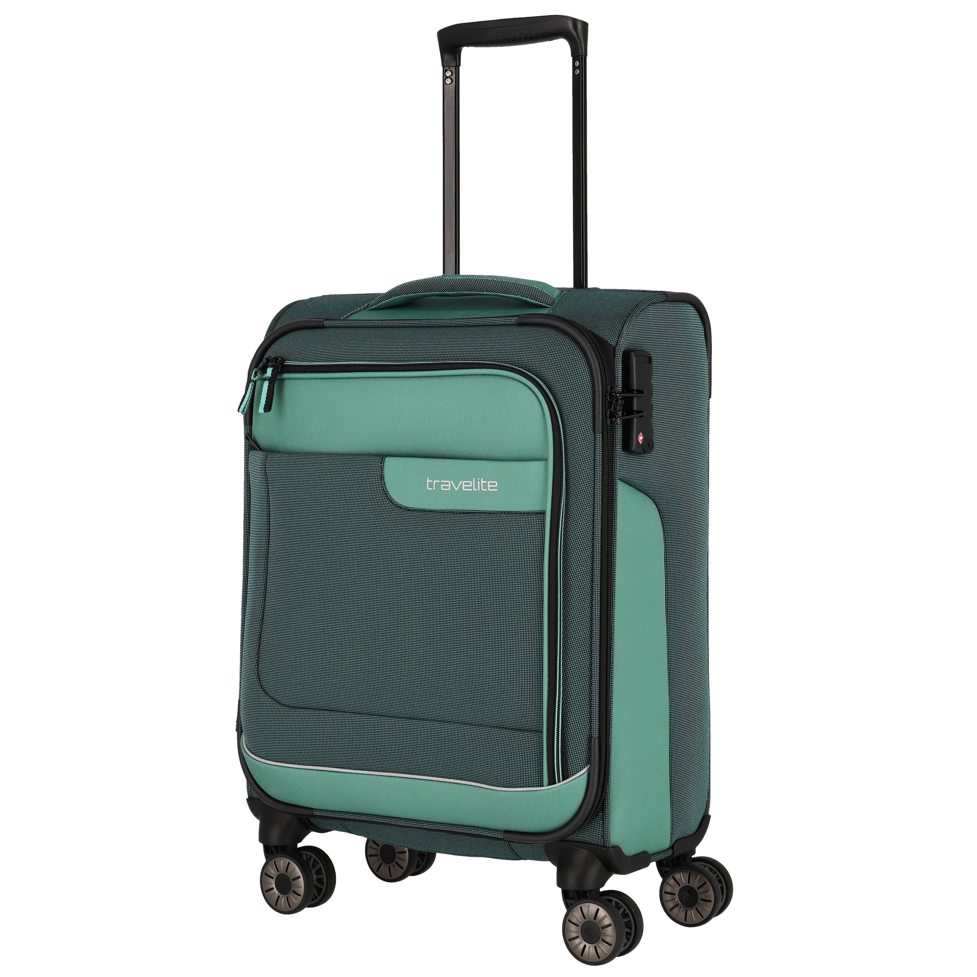 Travelite Viia 4-Rollen Trolley 55 cm - Eukalyptus