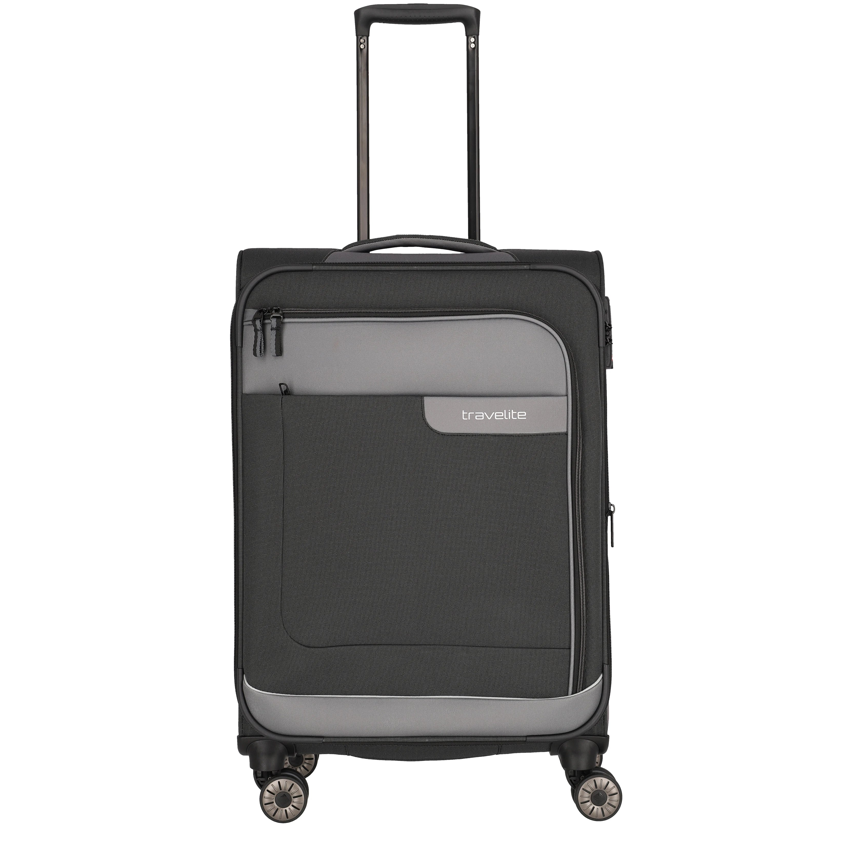 Travelite Viia 4-Rollen Trolley 67 cm - Schiefer