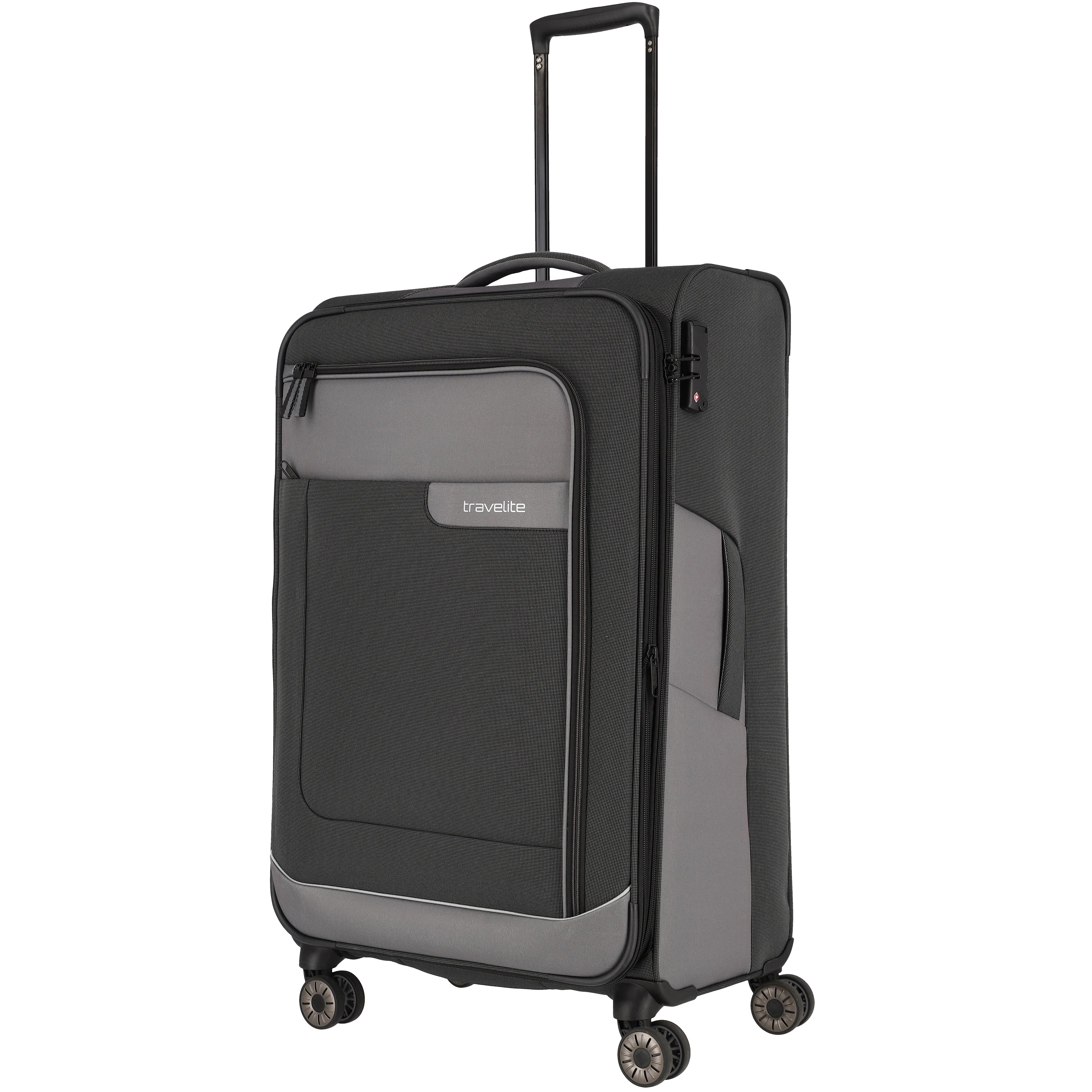 Travelite Viia 4-Rollen Trolley 77 cm - Schiefer