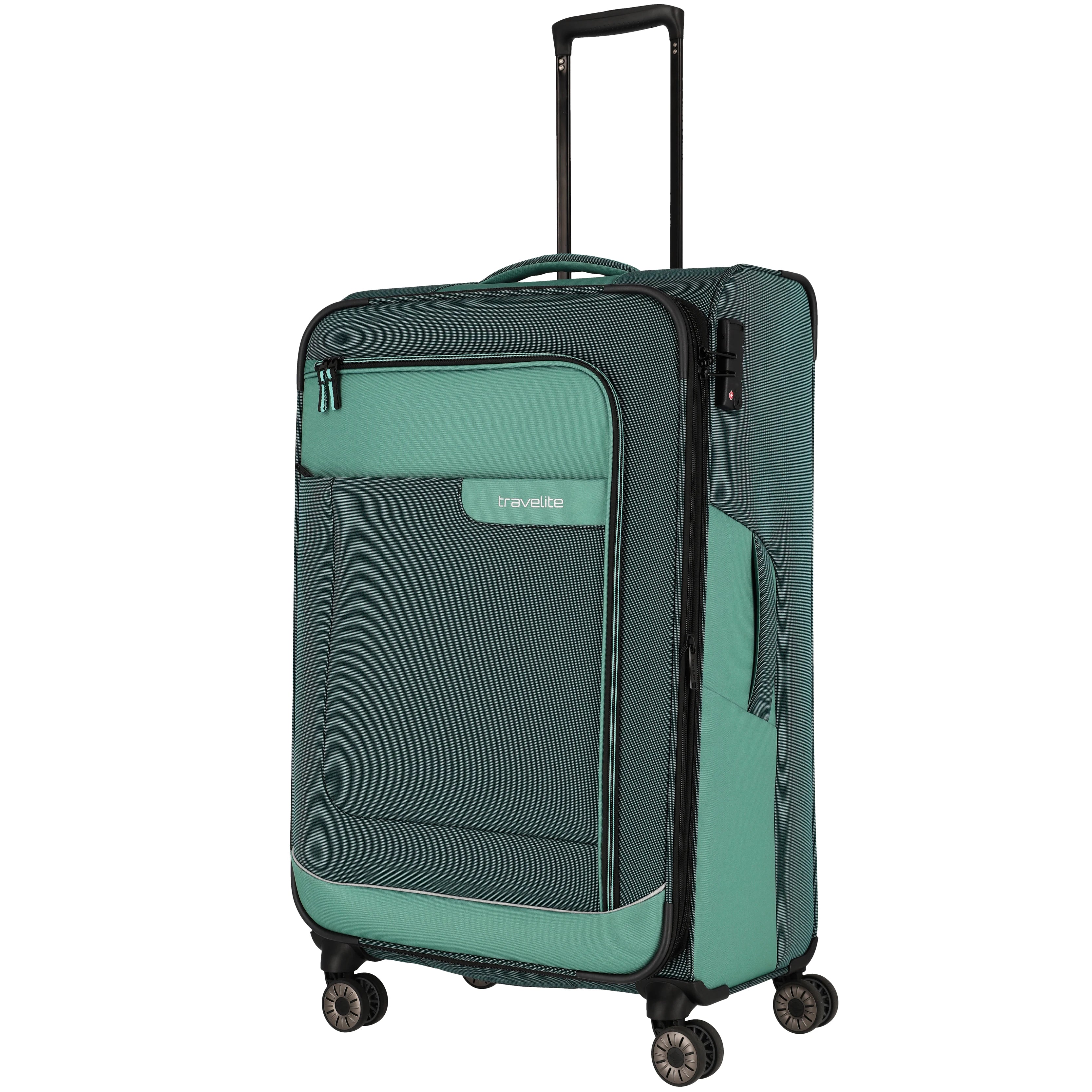 Travelite Viia 4-Rollen Trolley 77 cm - Eukalyptus