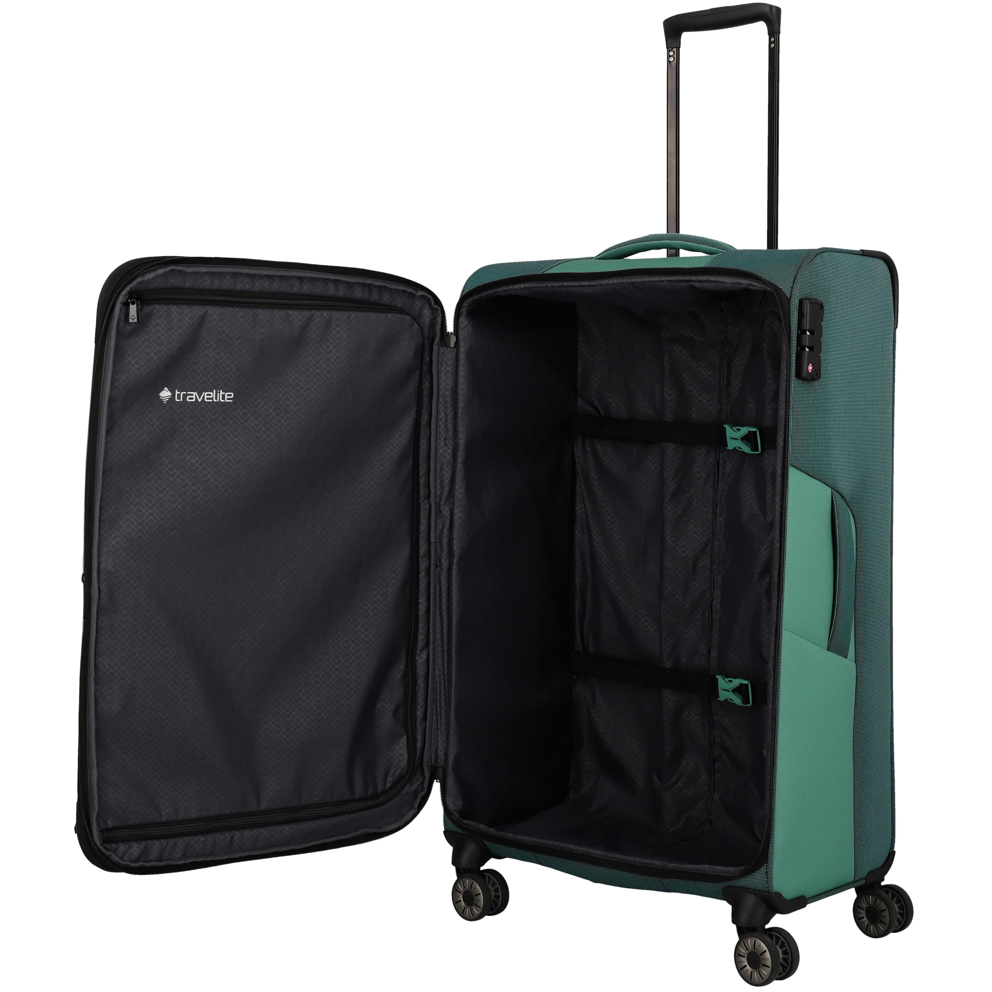 Travelite Viia 4-Rollen Trolley 77 cm - Eukalyptus