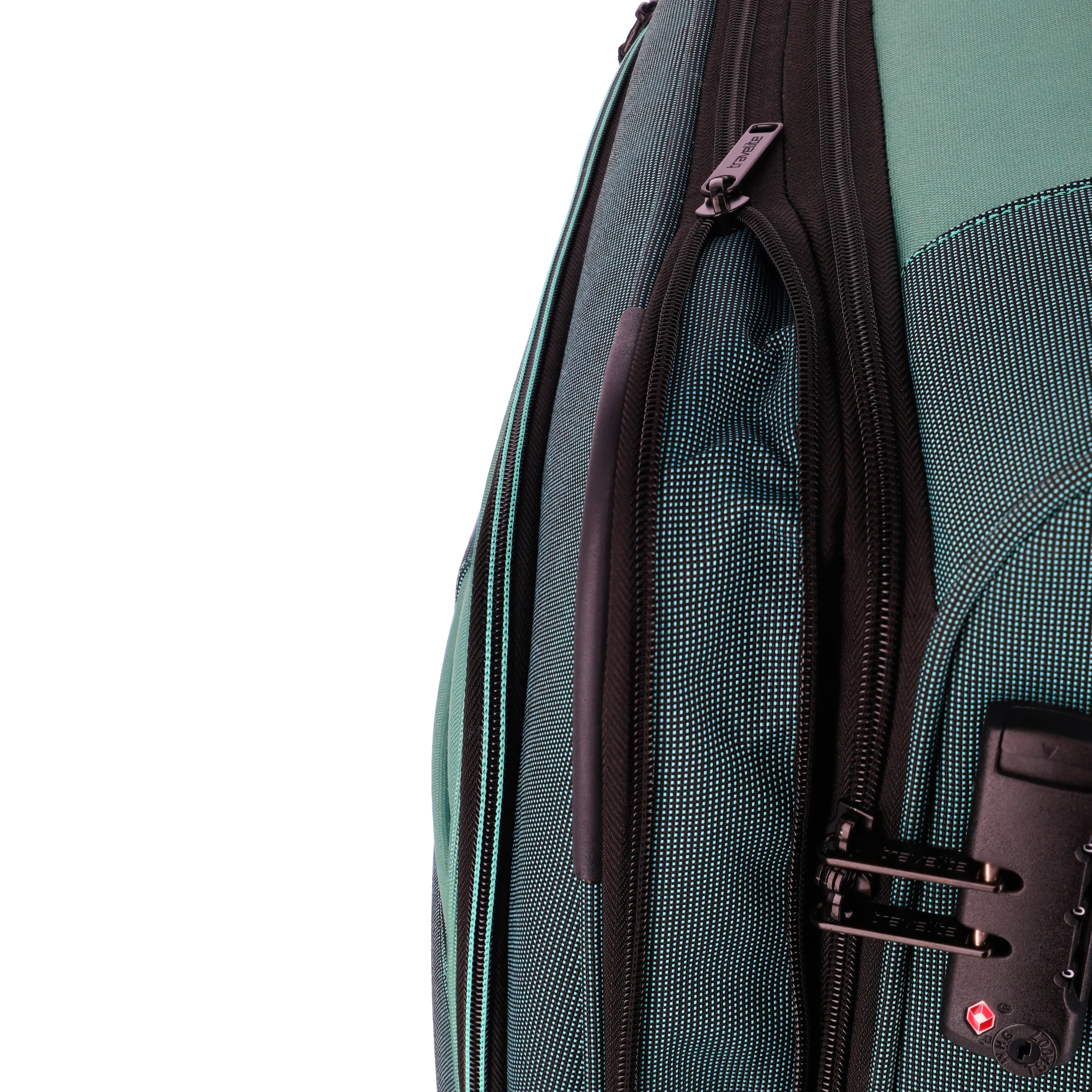Travelite Viia 4-Rollen Trolley 77 cm - Eukalyptus