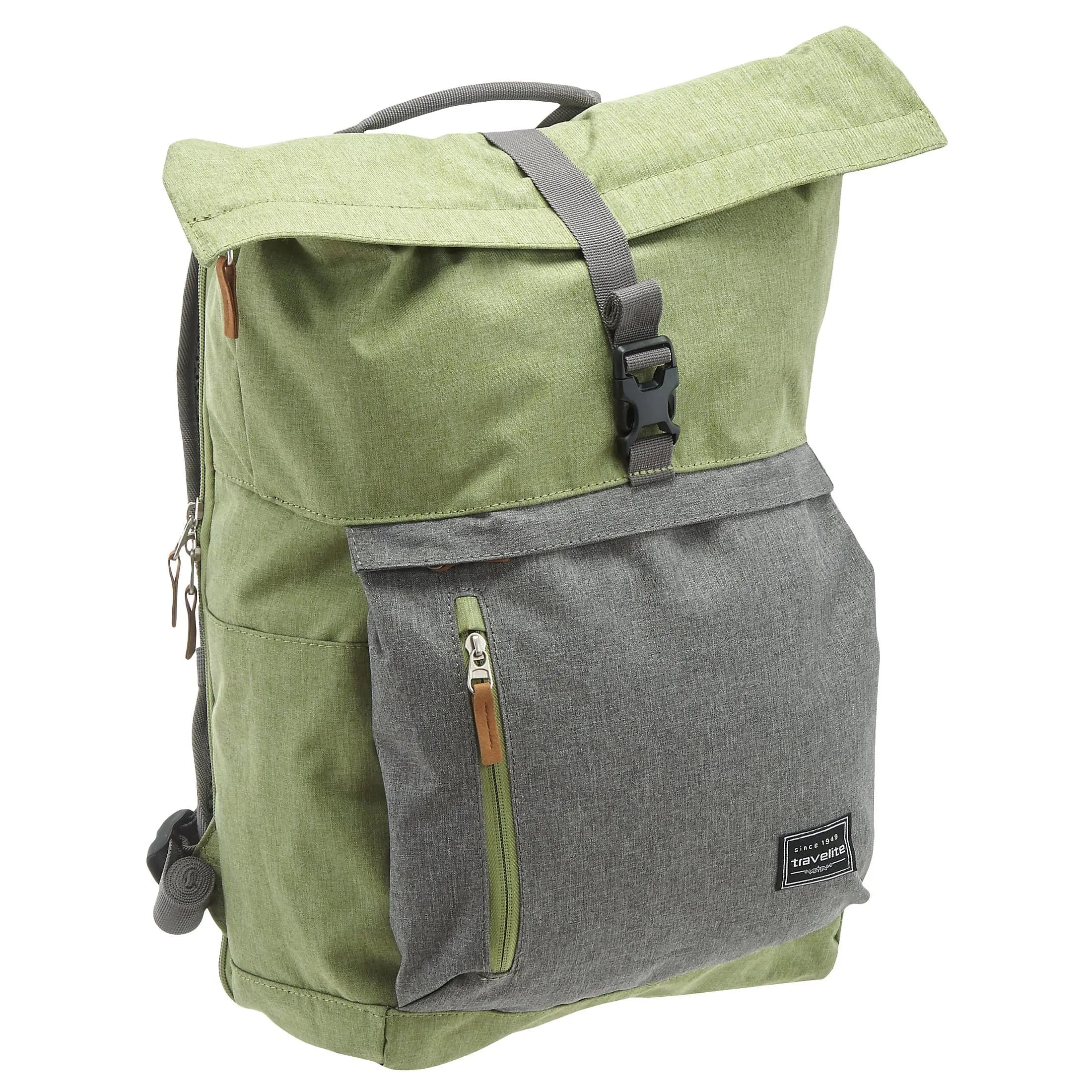 Travelite Basics Rollup Rucksack 60 cm - marine-grau