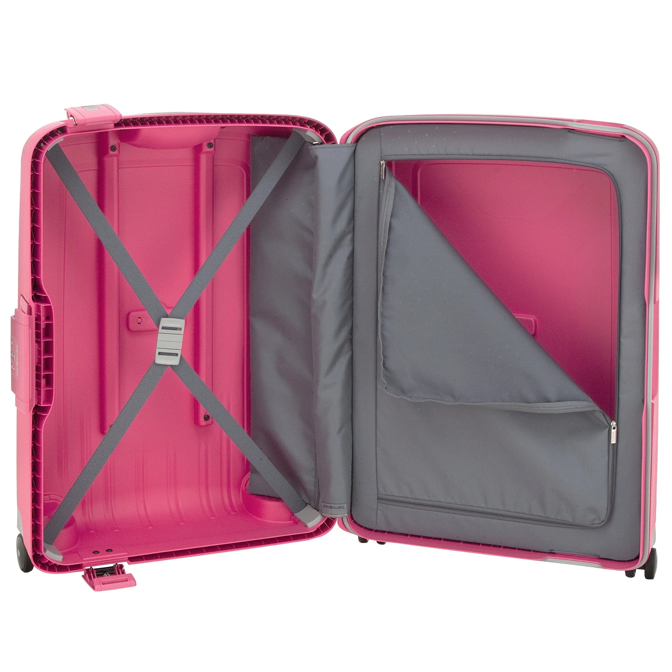 Samsonite S Cure Spinner 4-Rollen-Hartschalentrolley 69 cm - crimson red