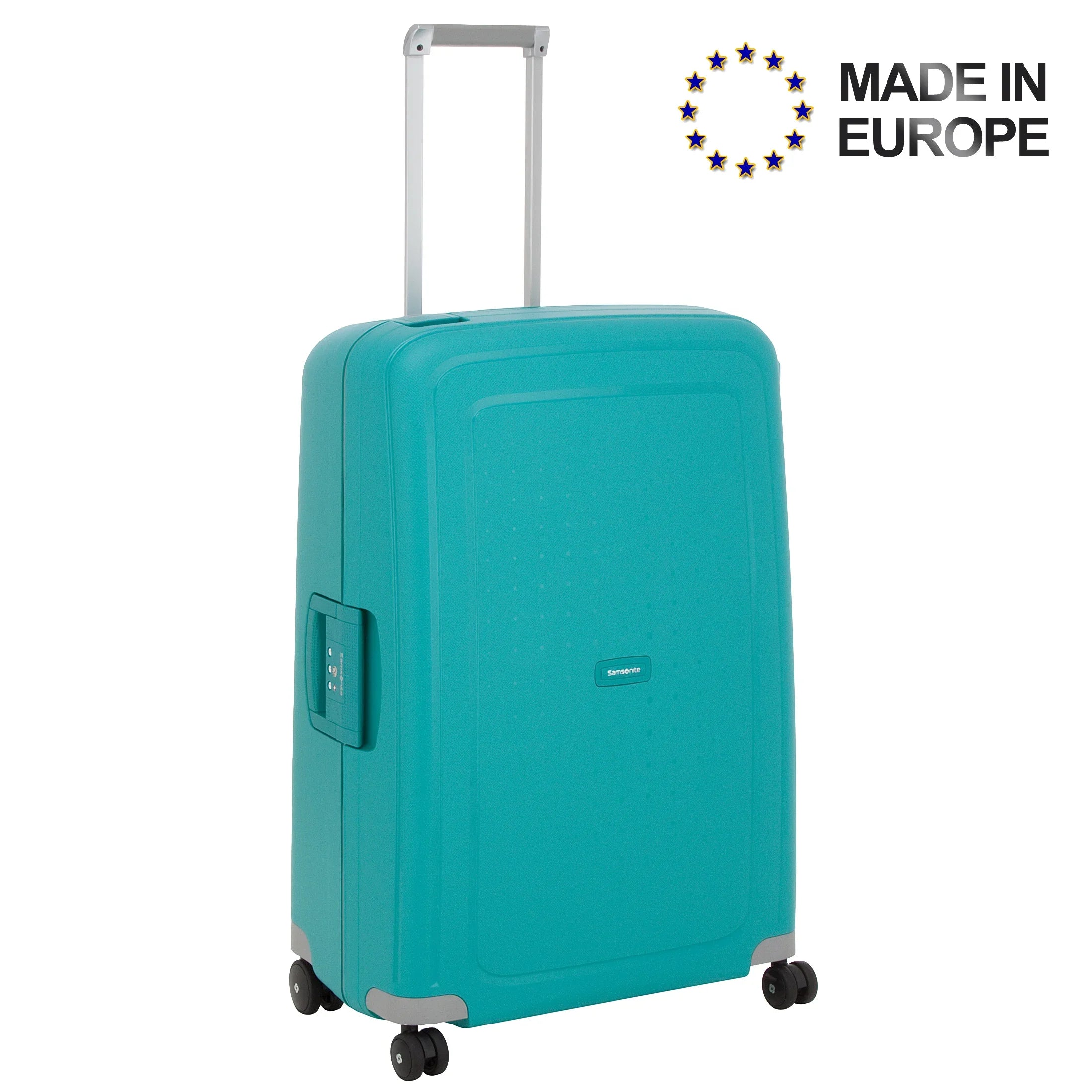 Samsonite S Cure Spinner 4-Rollen-Hartschalentrolley 75 cm - aqua blue