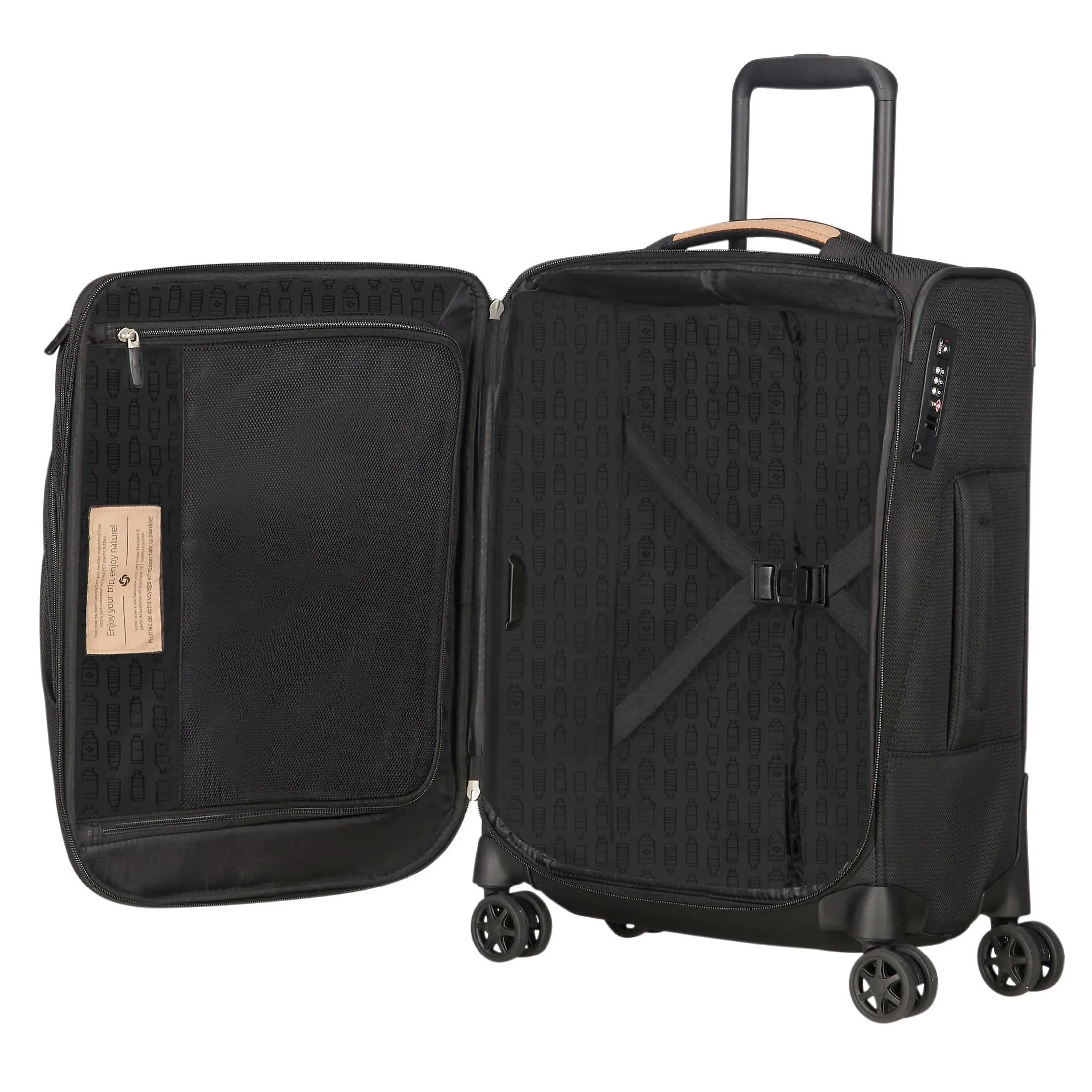 Samsonite Spark SNG ECO 4-wheel cabin trolley 55 cm - eco black