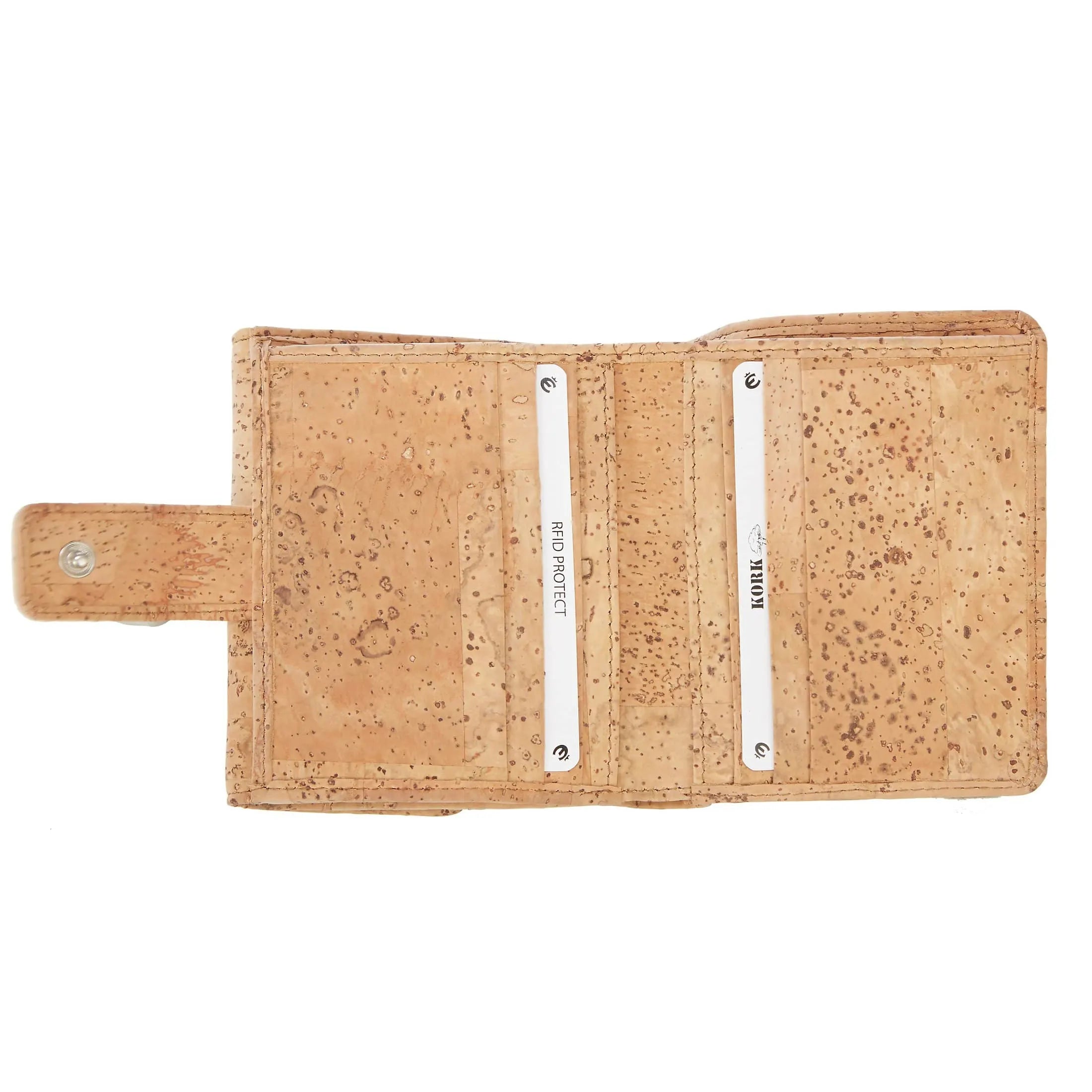 Esquire Cork Wallet 10 cm - natural cork
