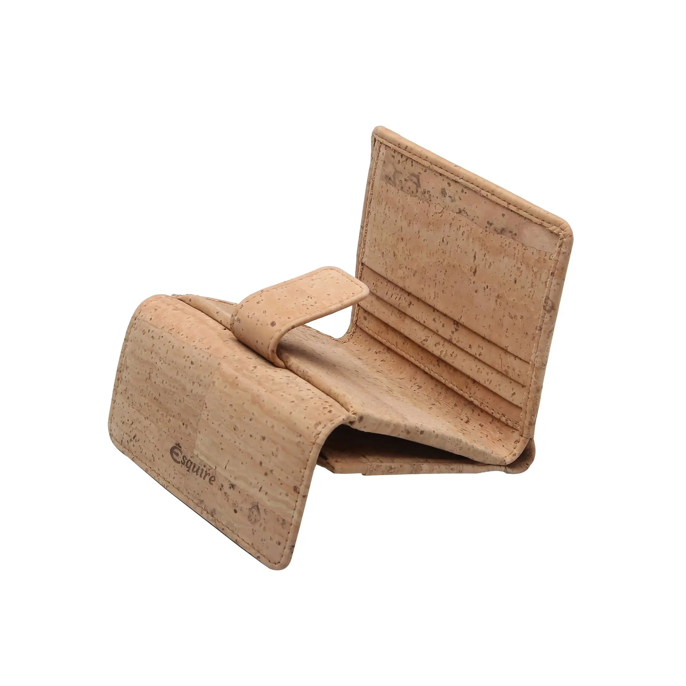 Esquire Cork Wallet 10 cm - natural cork