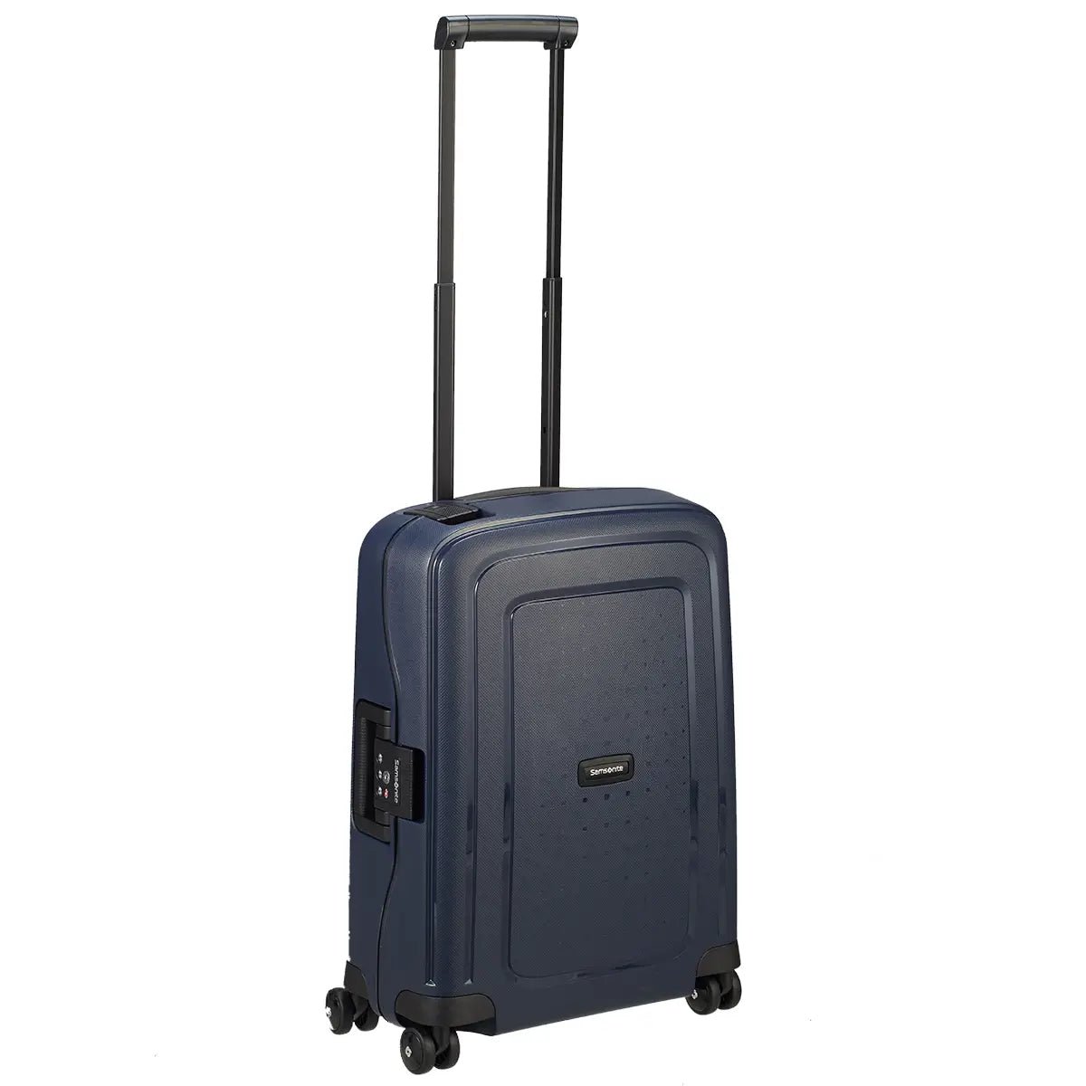 Samsonite S Cure Spinner 4 wheel cabin trolley 55 cm Chambray Blue Black