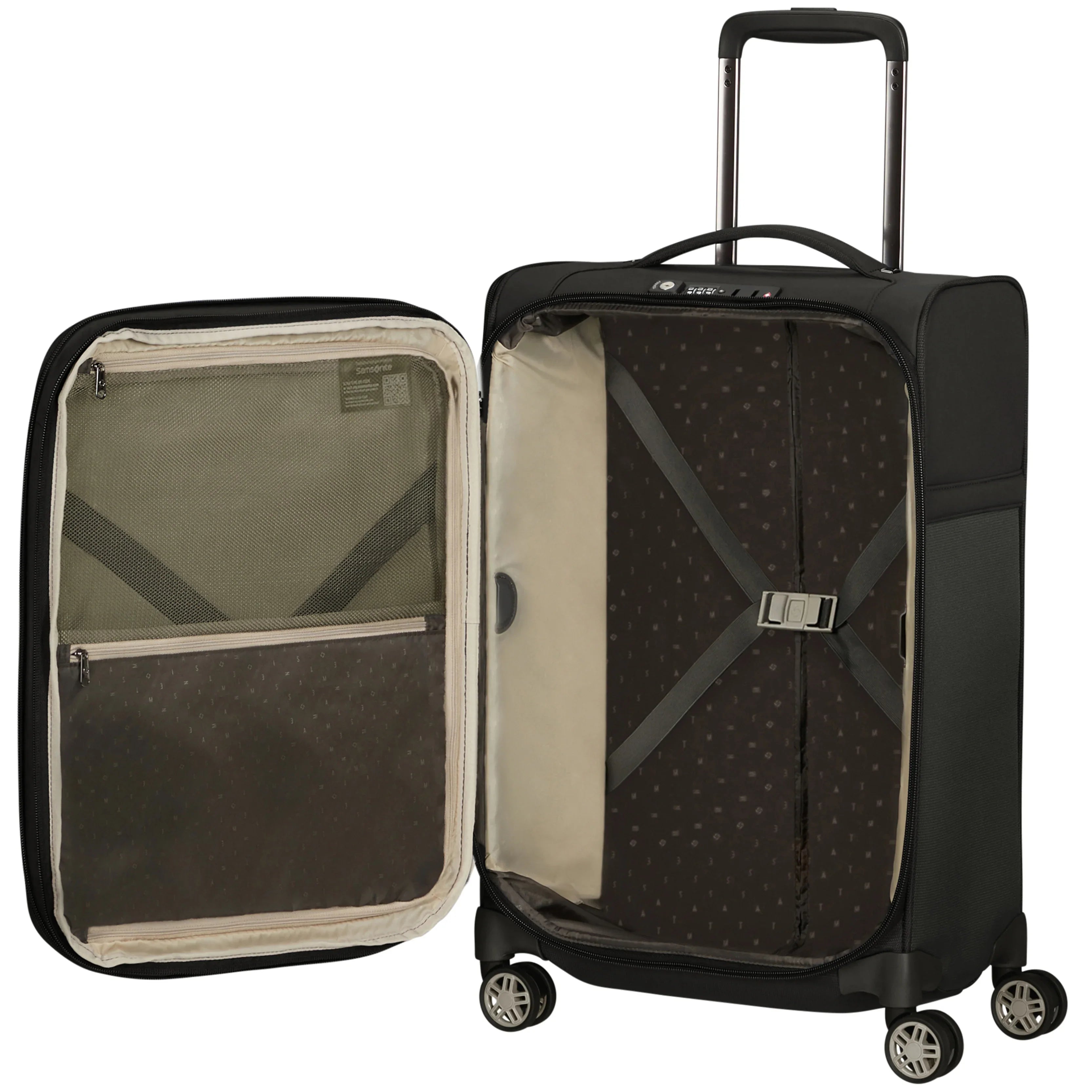 Samsonite Airea 4-Rollen Bordtrolley 55 cm - Black