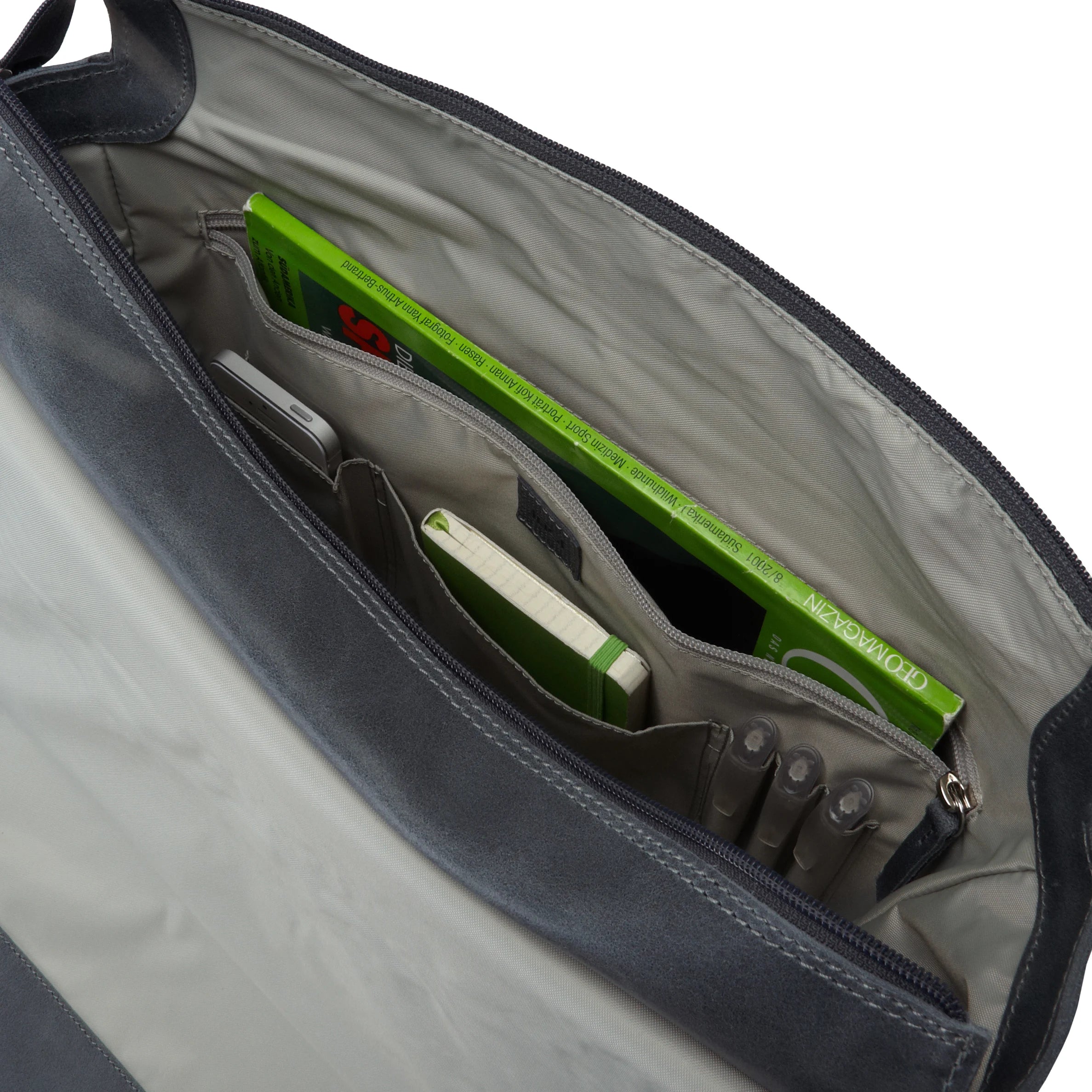 Jost Narvik shoulder bag with laptop compartment 38 cm - black