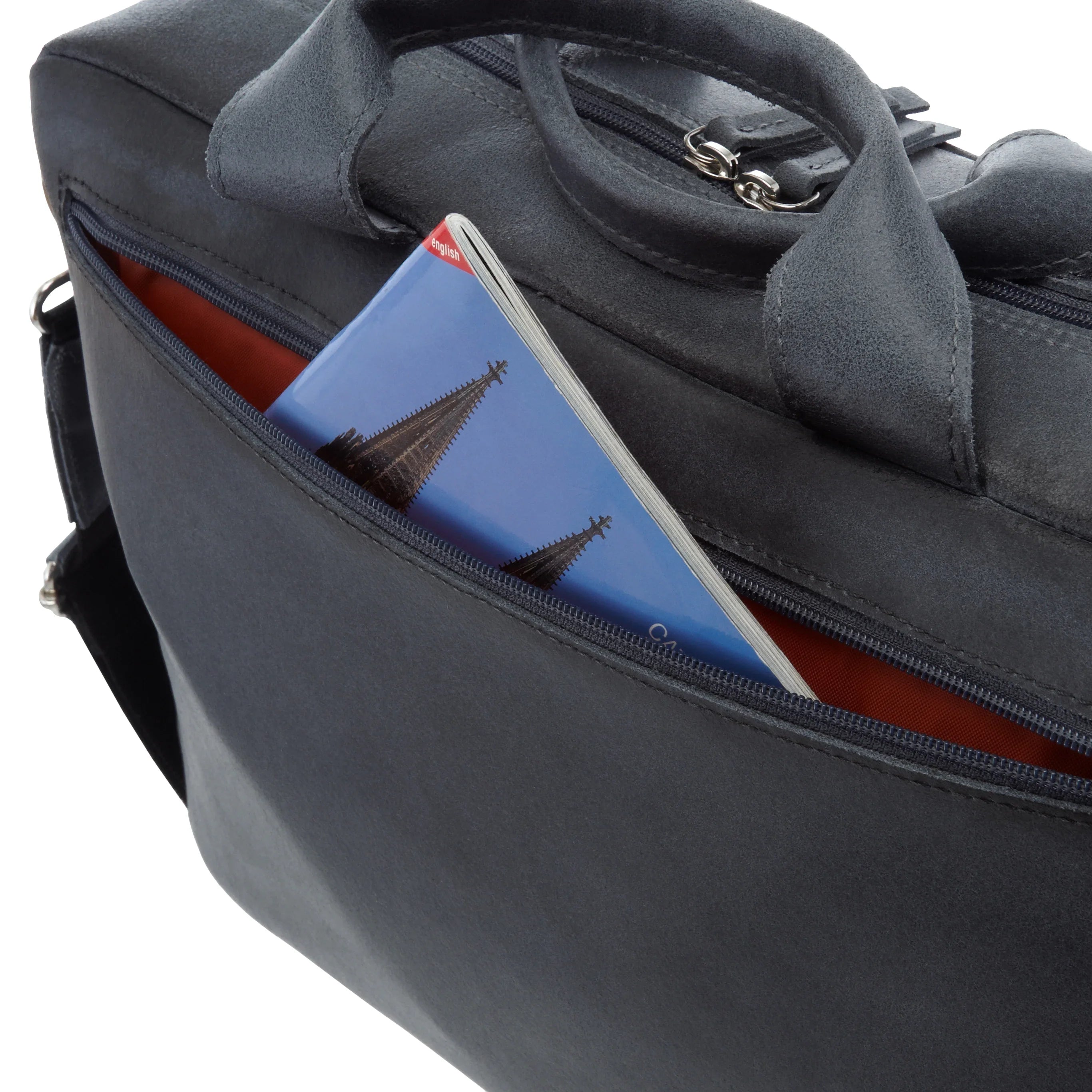Jost Narvik RV-Aktenmappe mit Laptopfach 40 cm - braun