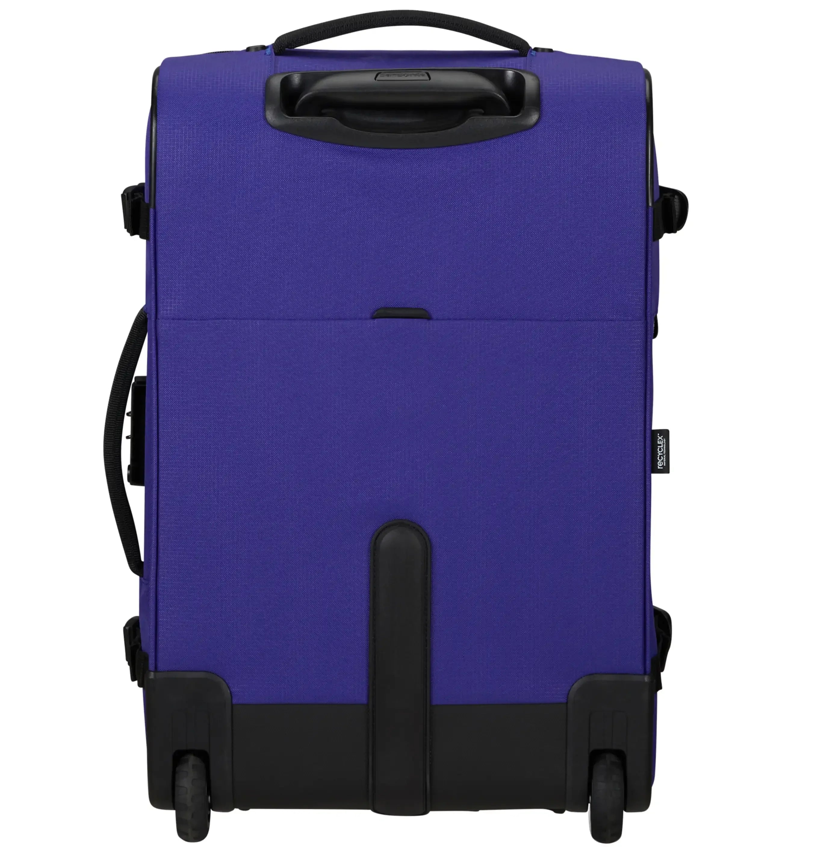 Samsonite Roader Rollreisetasche 55 cm dark blue - Rückseite mit Tragegriff und robusten Rollen