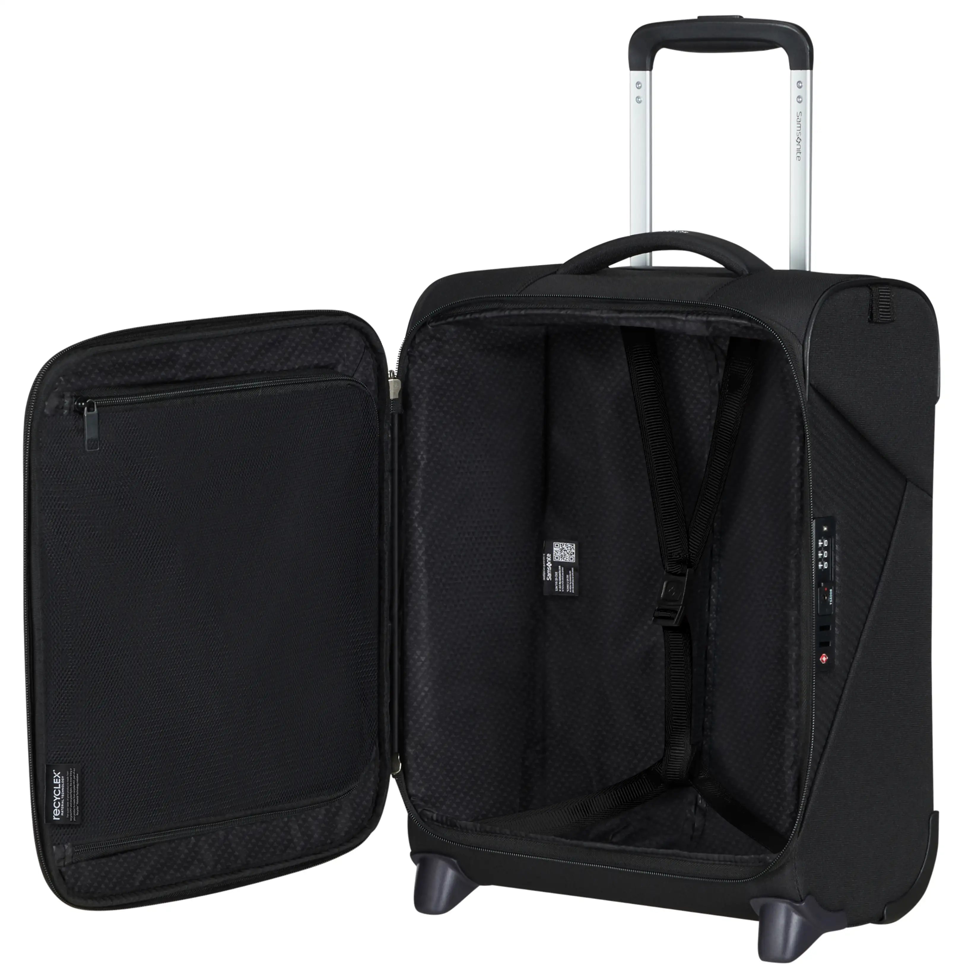 Samsonite Litebeam Underseater 2-Rollen Trolley Upright 45 cm - Schwarz