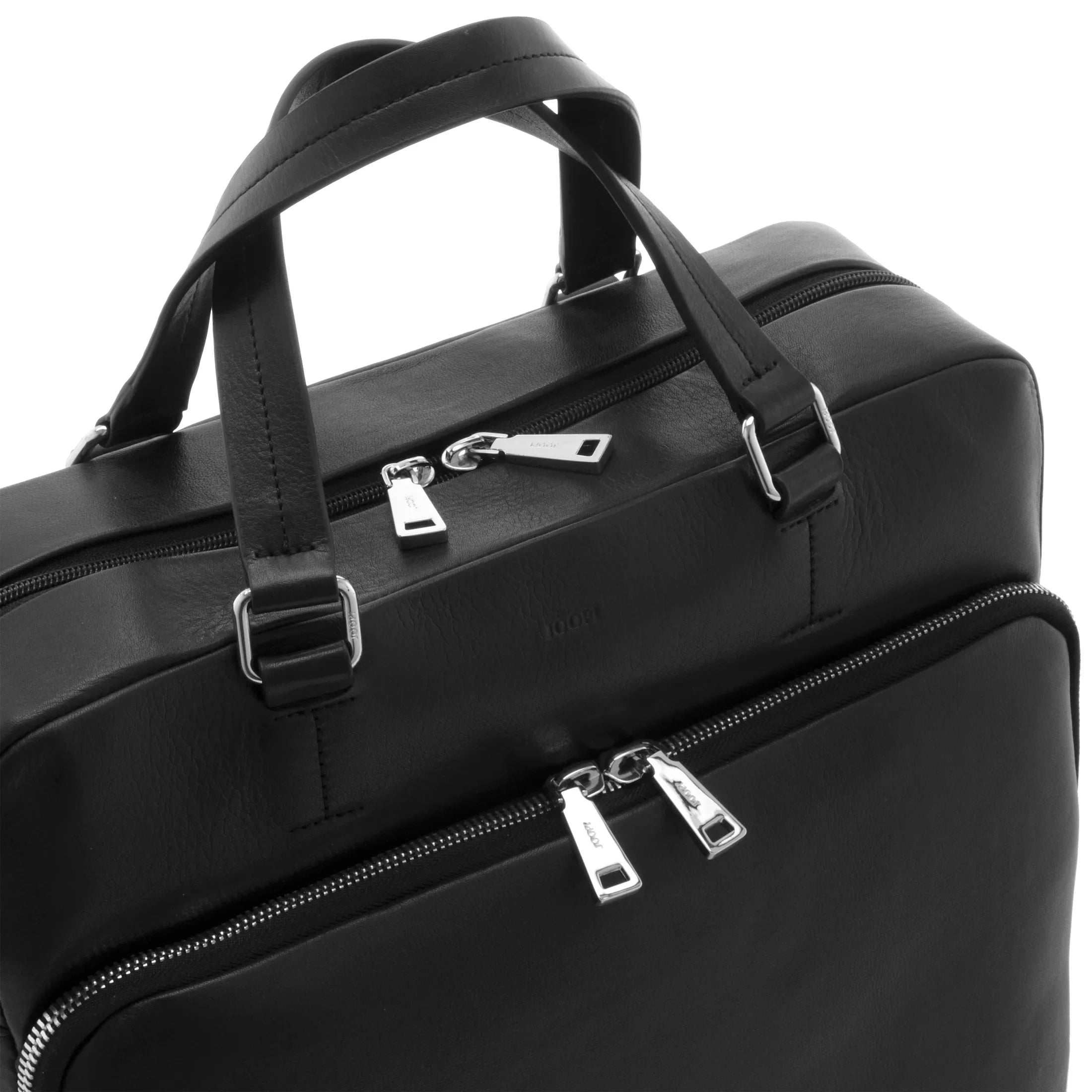 Joop Soft Leather Sinon Briefbag Laptoptasche 40 cm - black