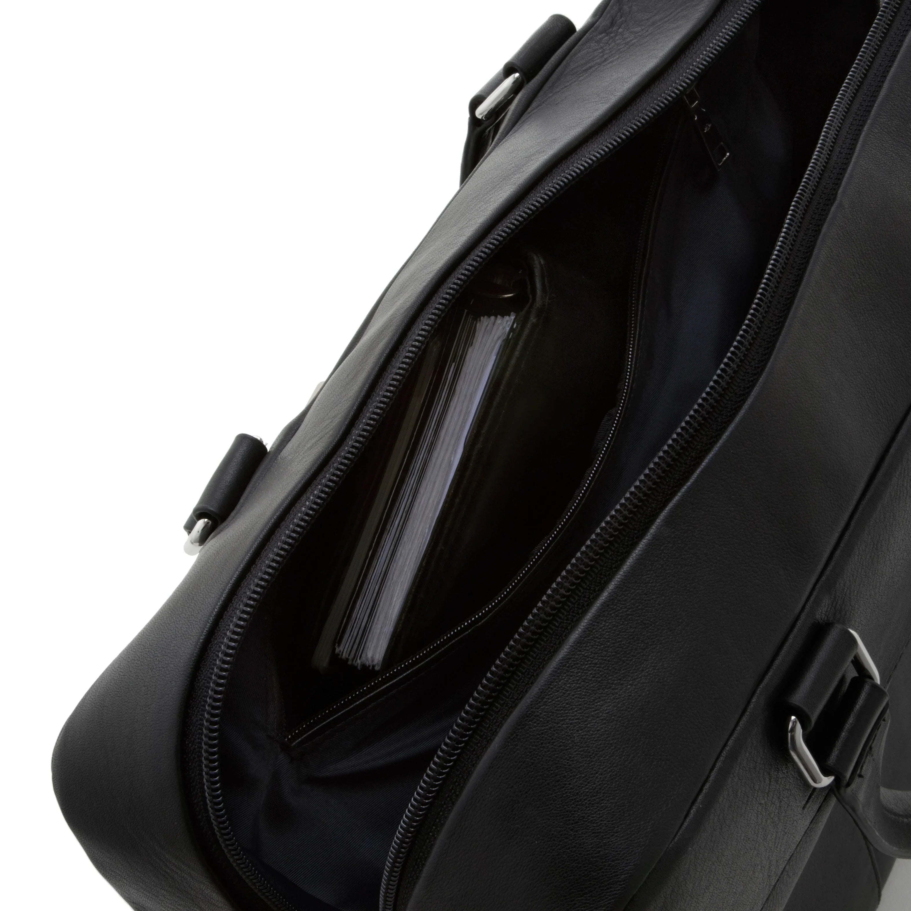 Joop Soft Leather Sinon Briefbag Laptoptasche 40 cm - black