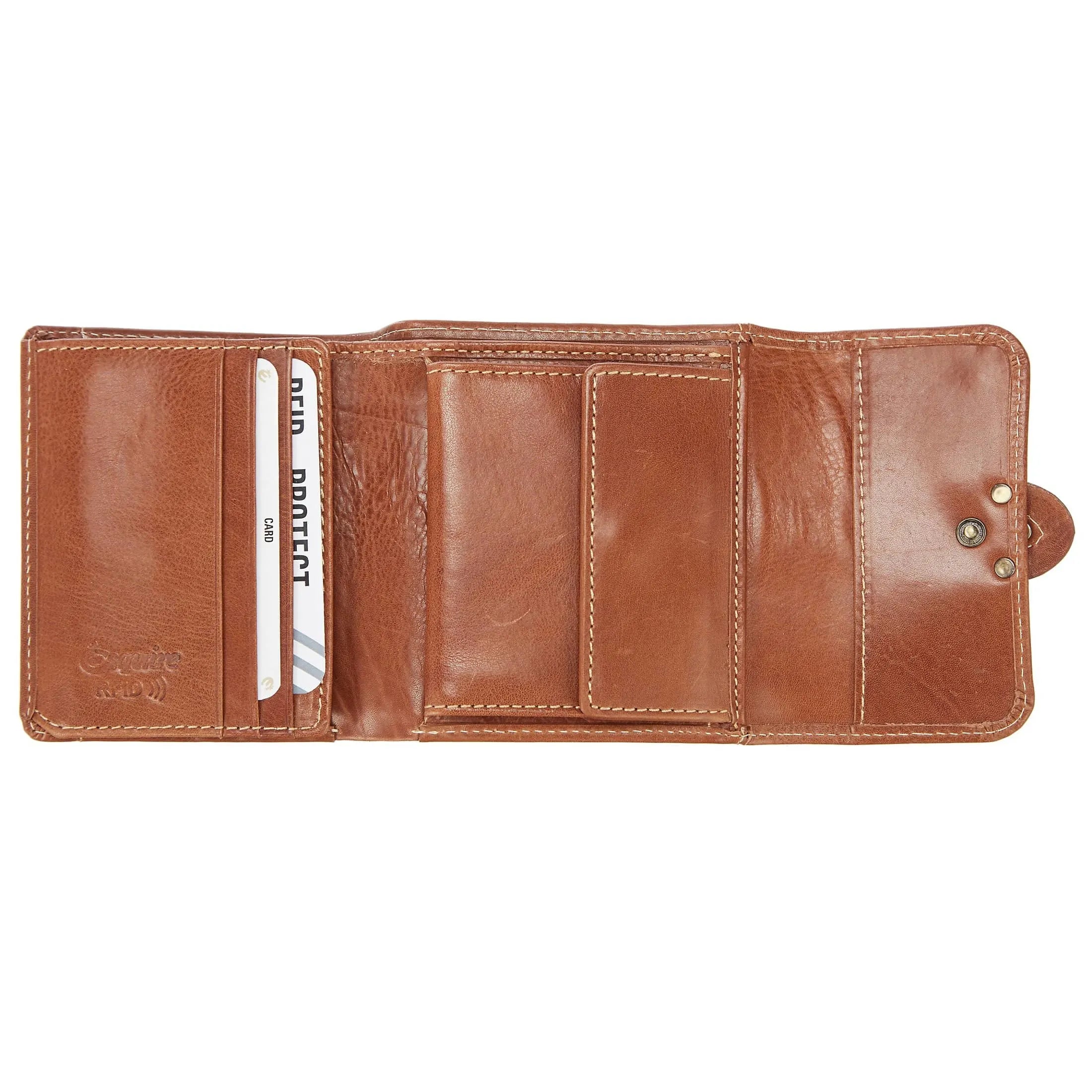 Esquire Denver RFID wallet 10 cm - cognac