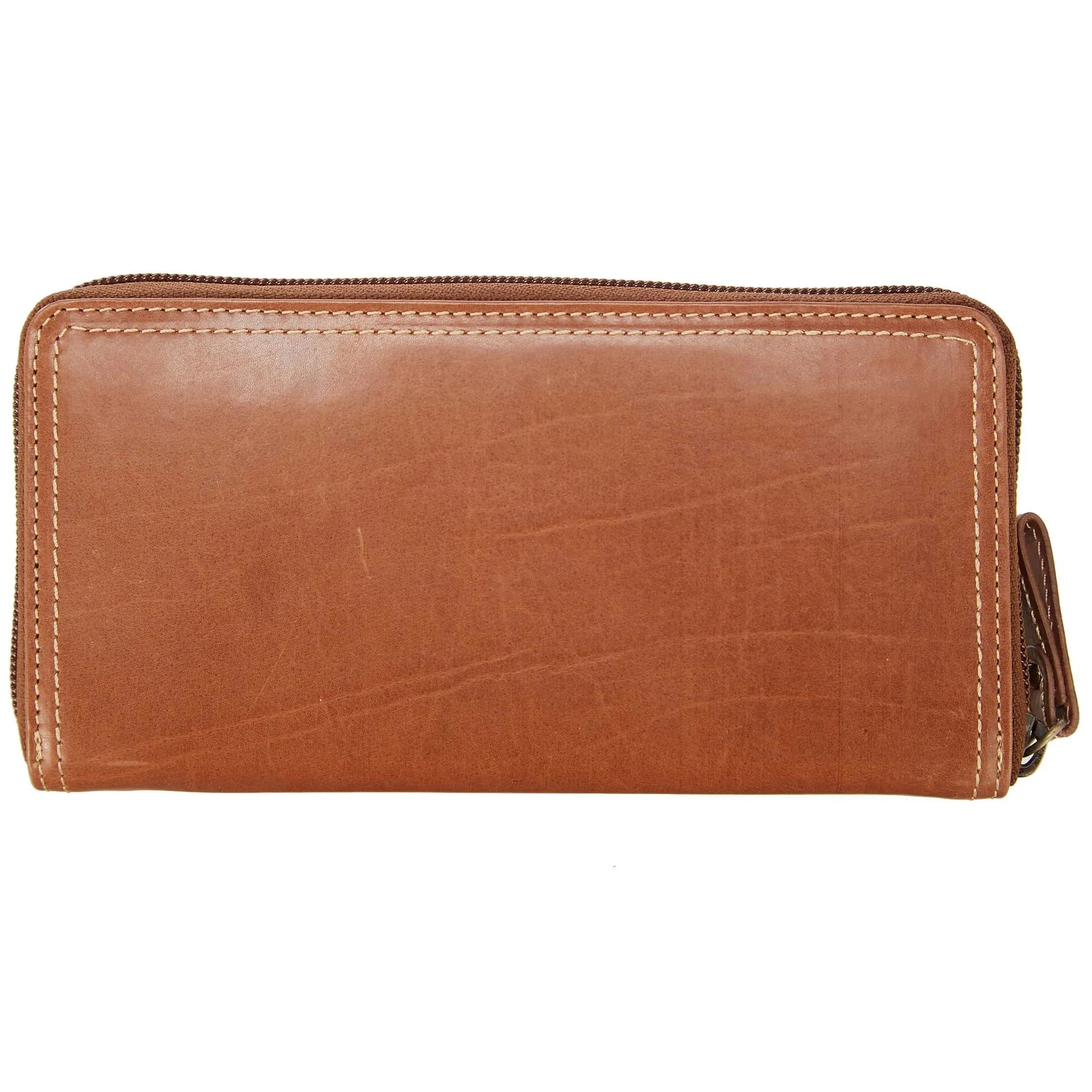 Esquire Denver RFID Langbörse 19 cm - cognac