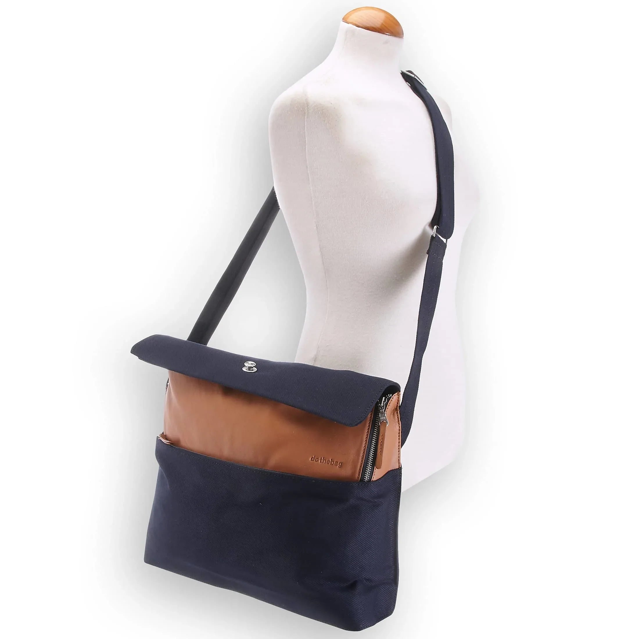 Harolds Dothebag Mailbag Messengerbag mit Laptopfach 40 cm - blau/natur