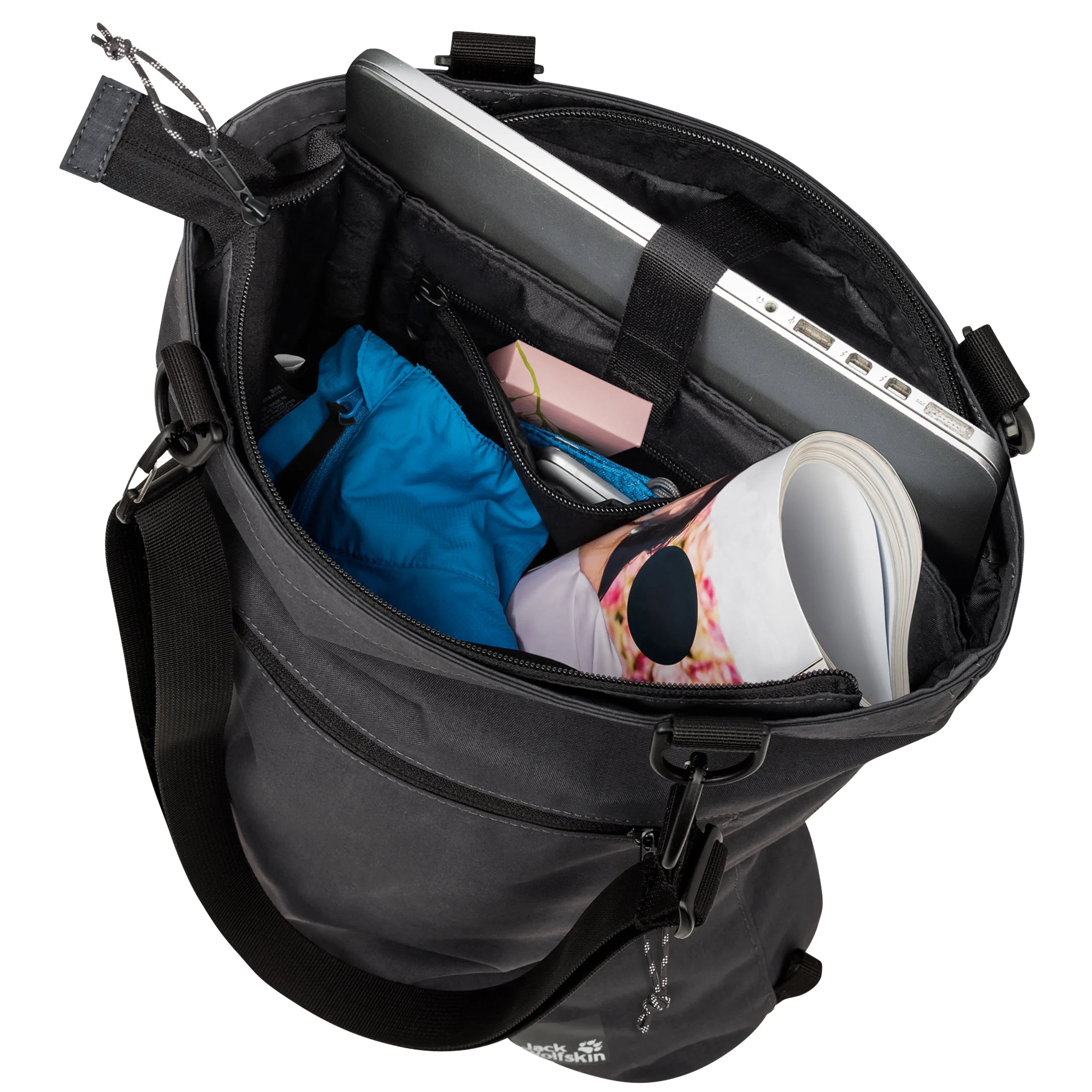 Jack Wolfskin Daypacks & Bags 365 Tote Bag Shopper with Backpack Function 38 cm - Night Blue