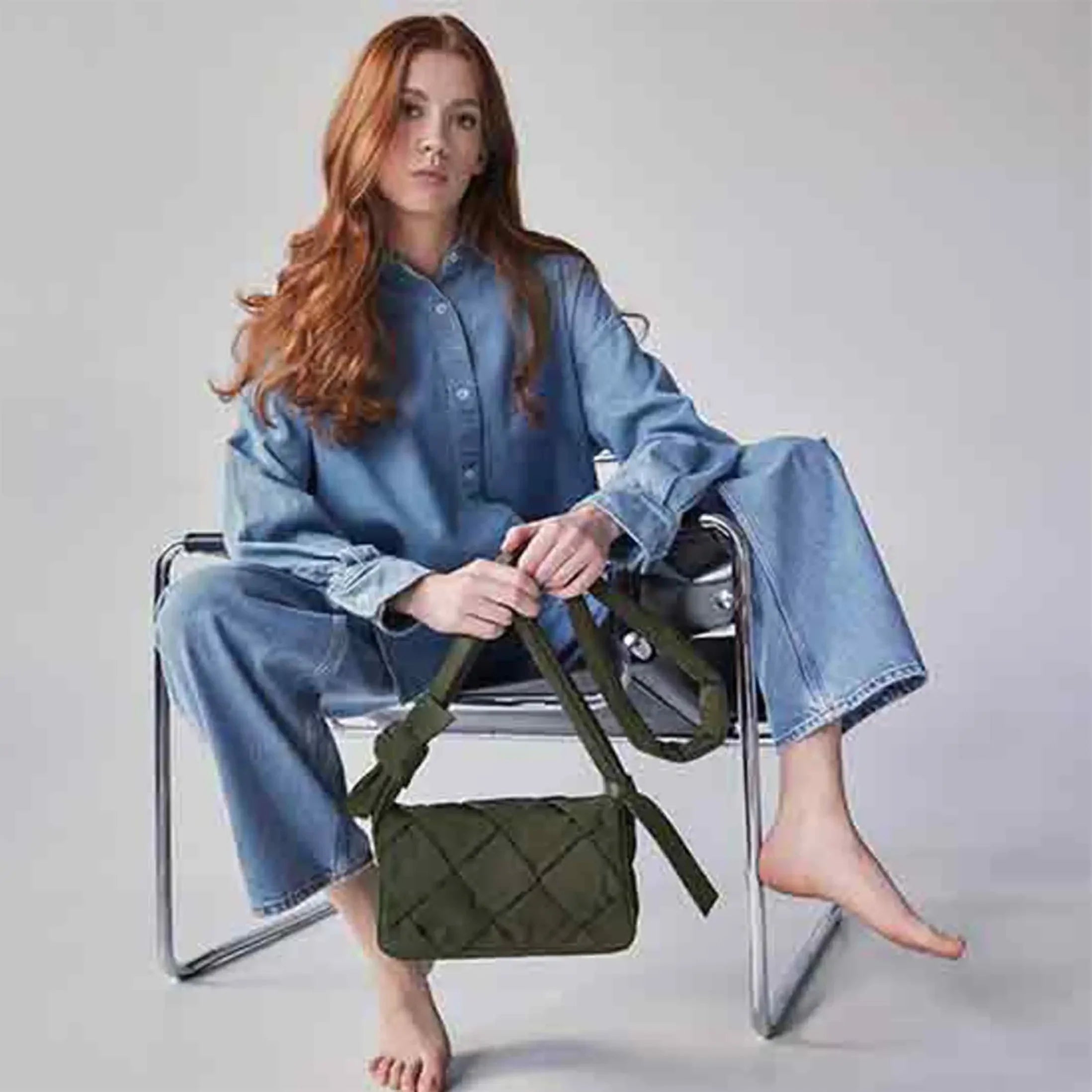 Jost Nora shoulder bag 25 cm - lime