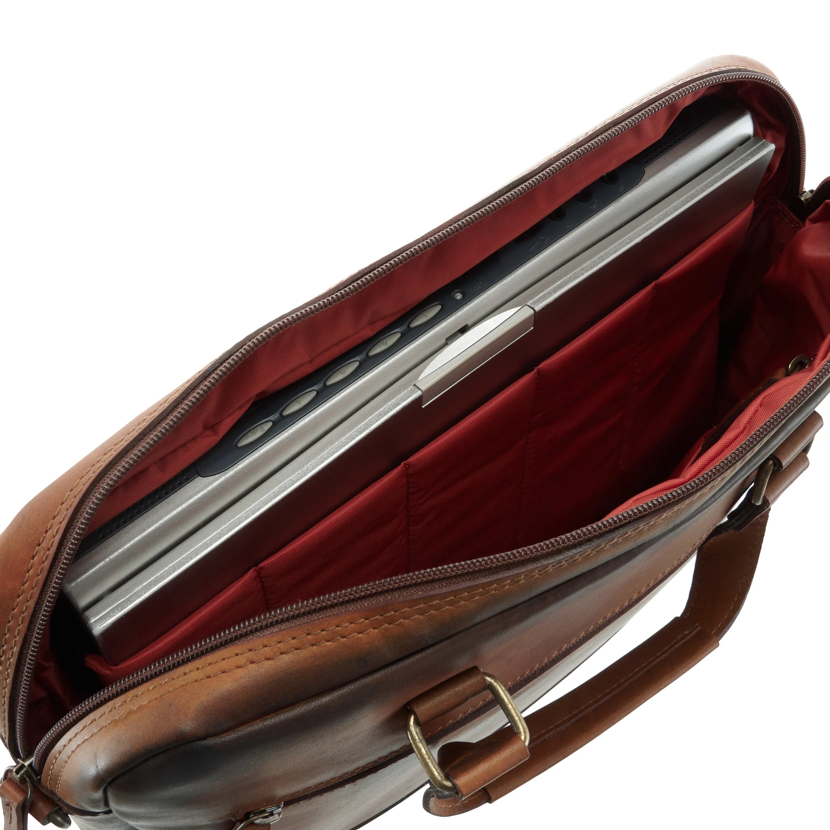 Jost Randers RV-Aktenmappe 38 cm - cognac