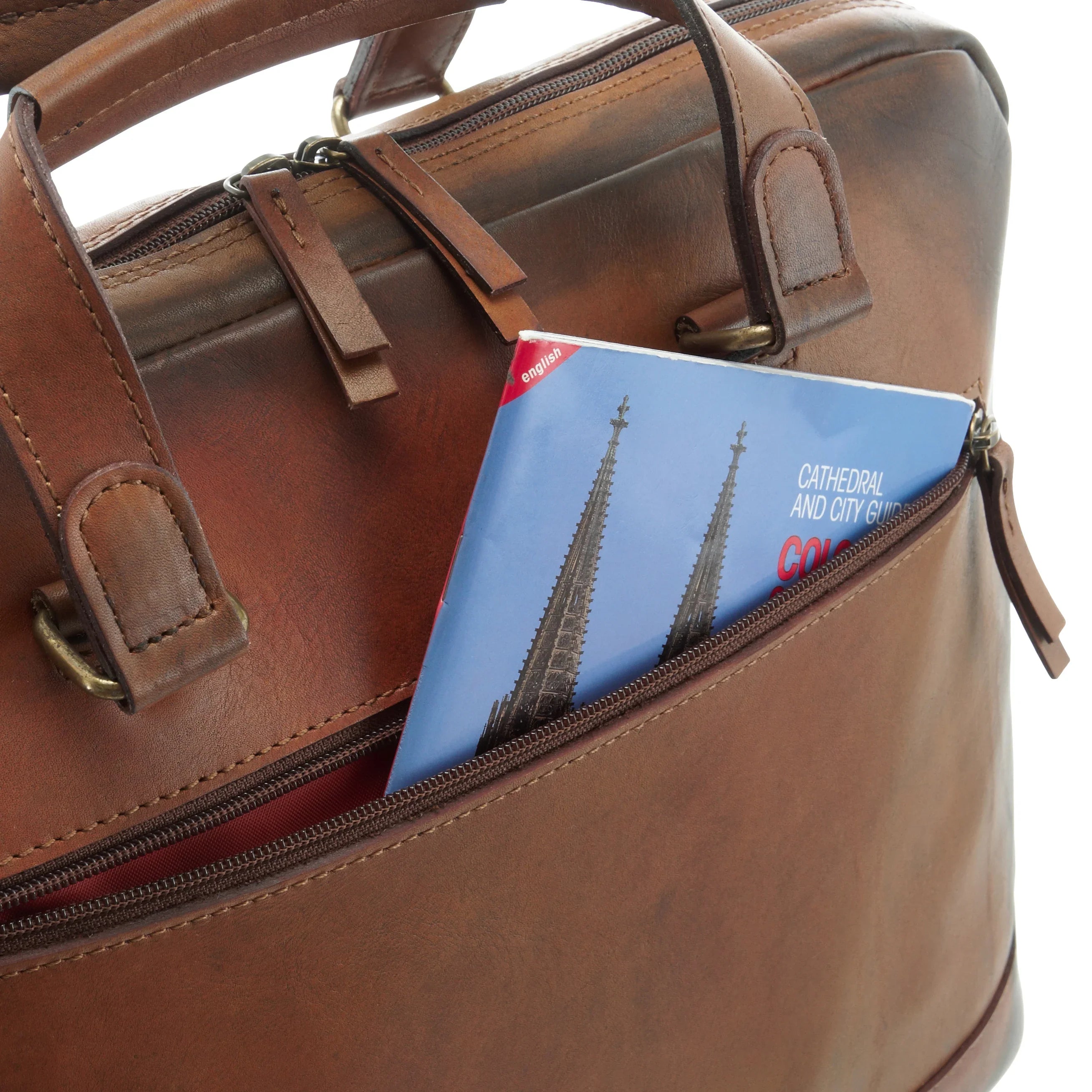 Jost Randers RV-Aktenmappe 38 cm - cognac