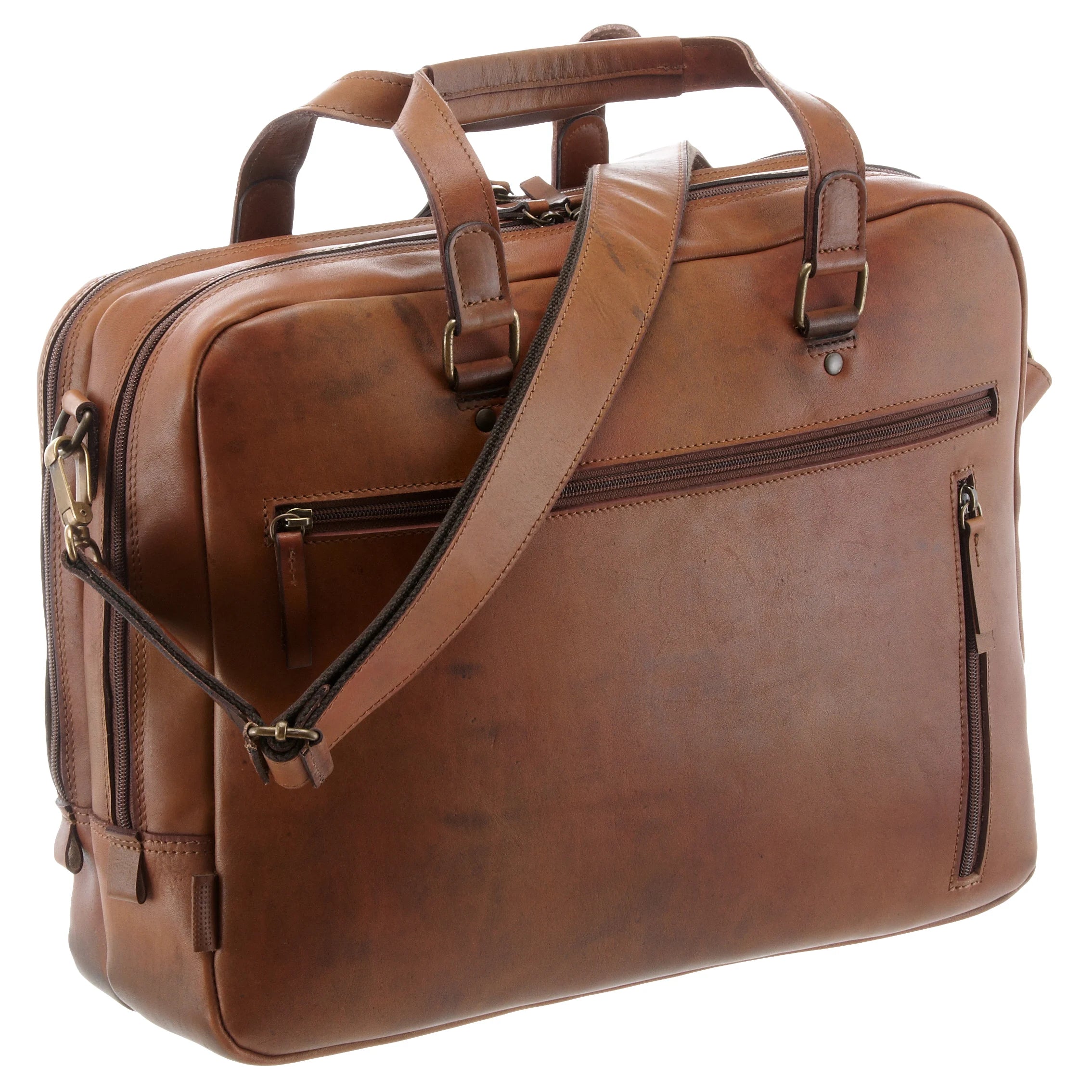Jost Randers RV-Aktenmappe 40 cm - cognac
