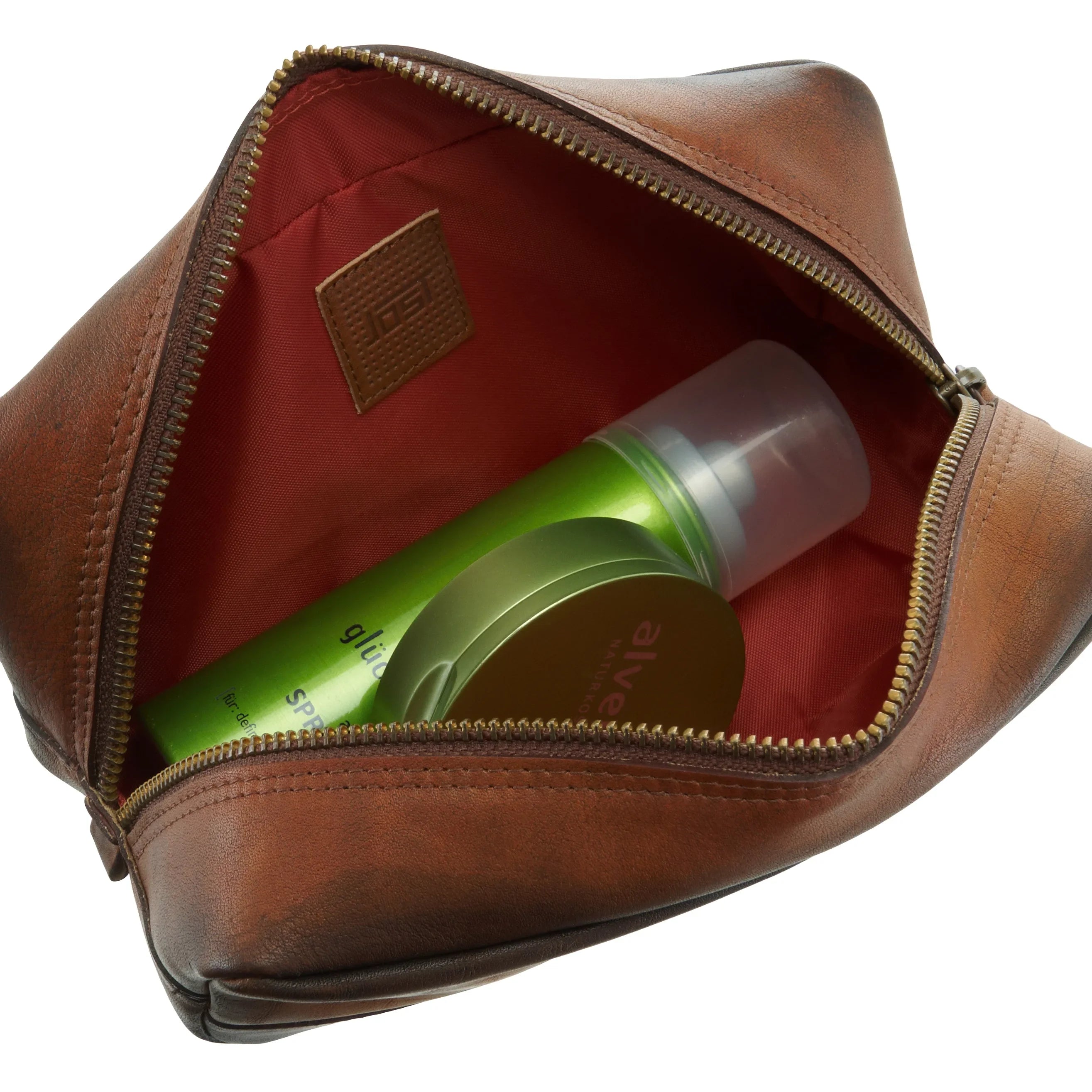 Jost Randers Kulturbeutel 20 cm - cognac