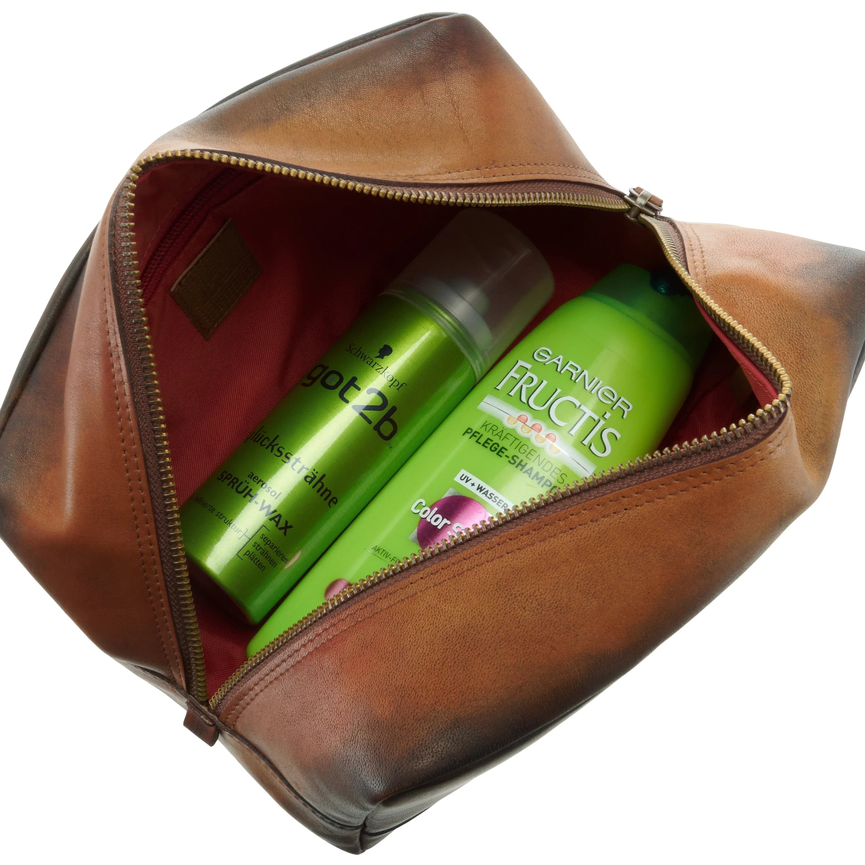 Jost Randers toiletry bag 22 cm - cognac