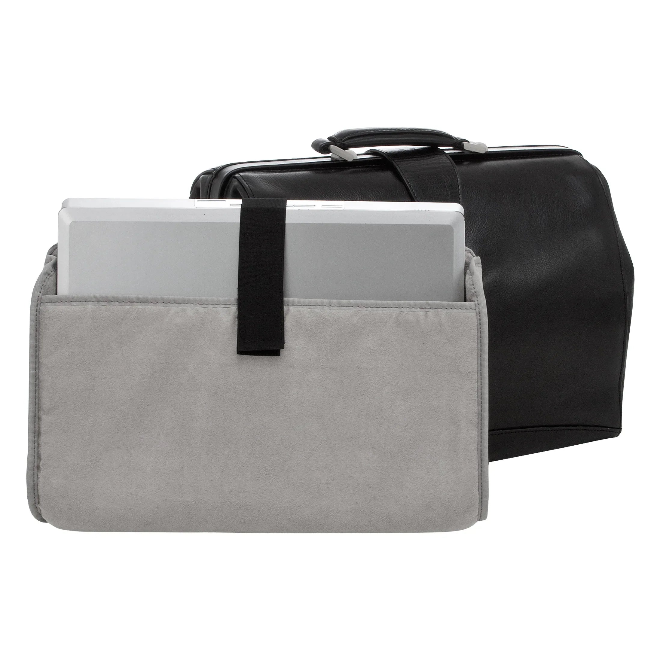 Dermata Business Bügelmappe aus Leder 40 cm - cognac