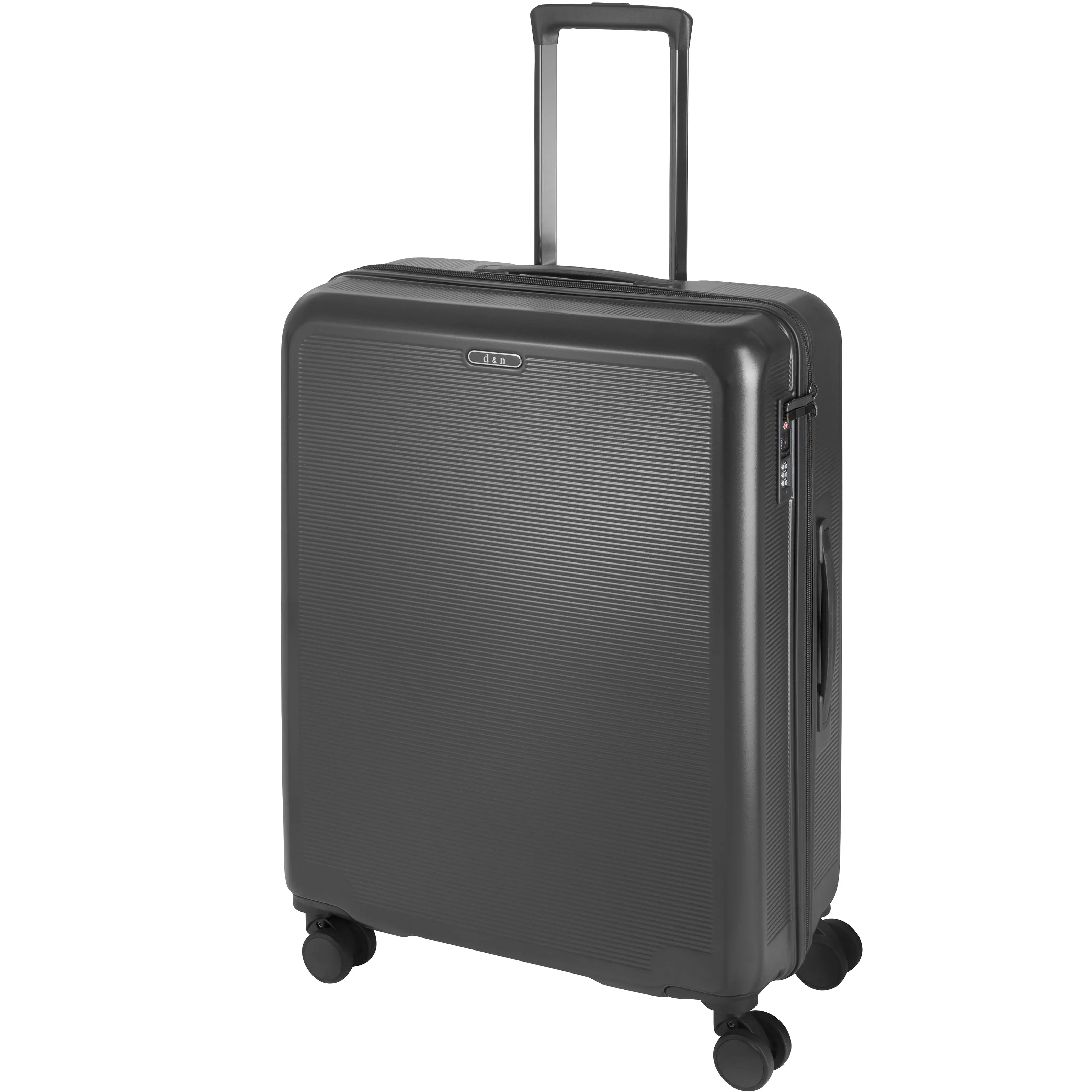 d&n Travel Line 2500 4-Rollen Trolley 67 cm - grau