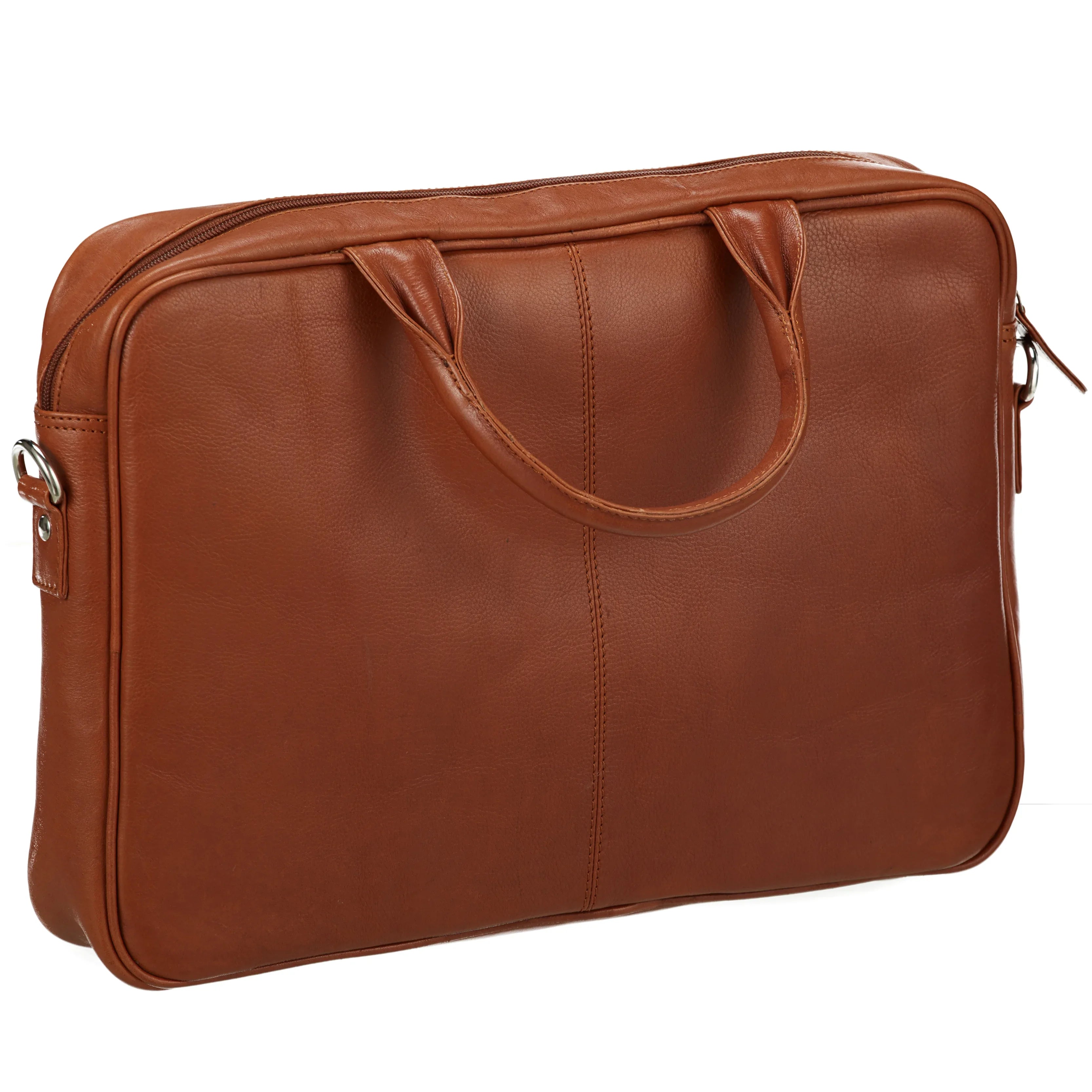 Dermata Business laptop briefcase 41 cm - Cognac