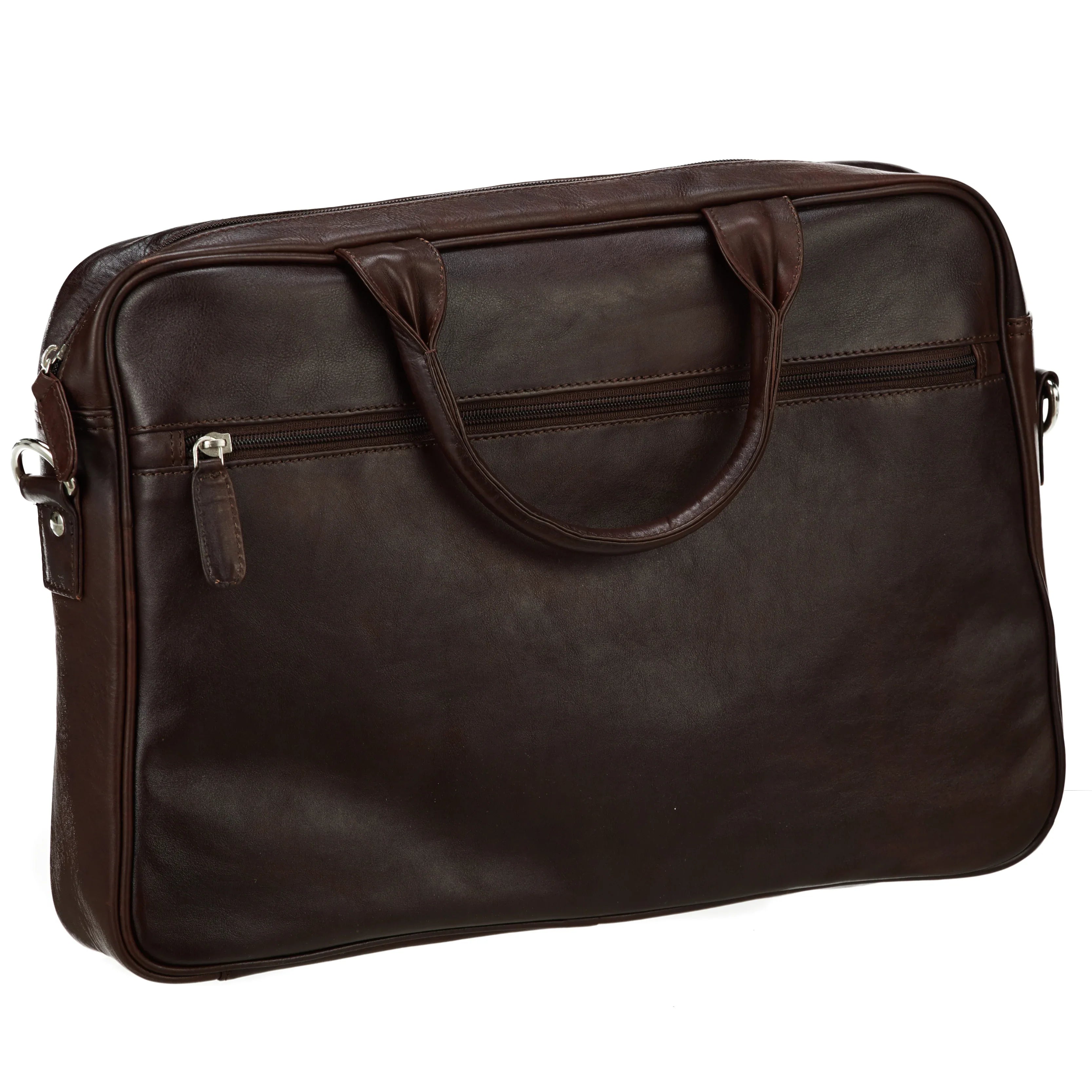 Dermata Business Laptop-Aktenmappe 41 cm - Cognac