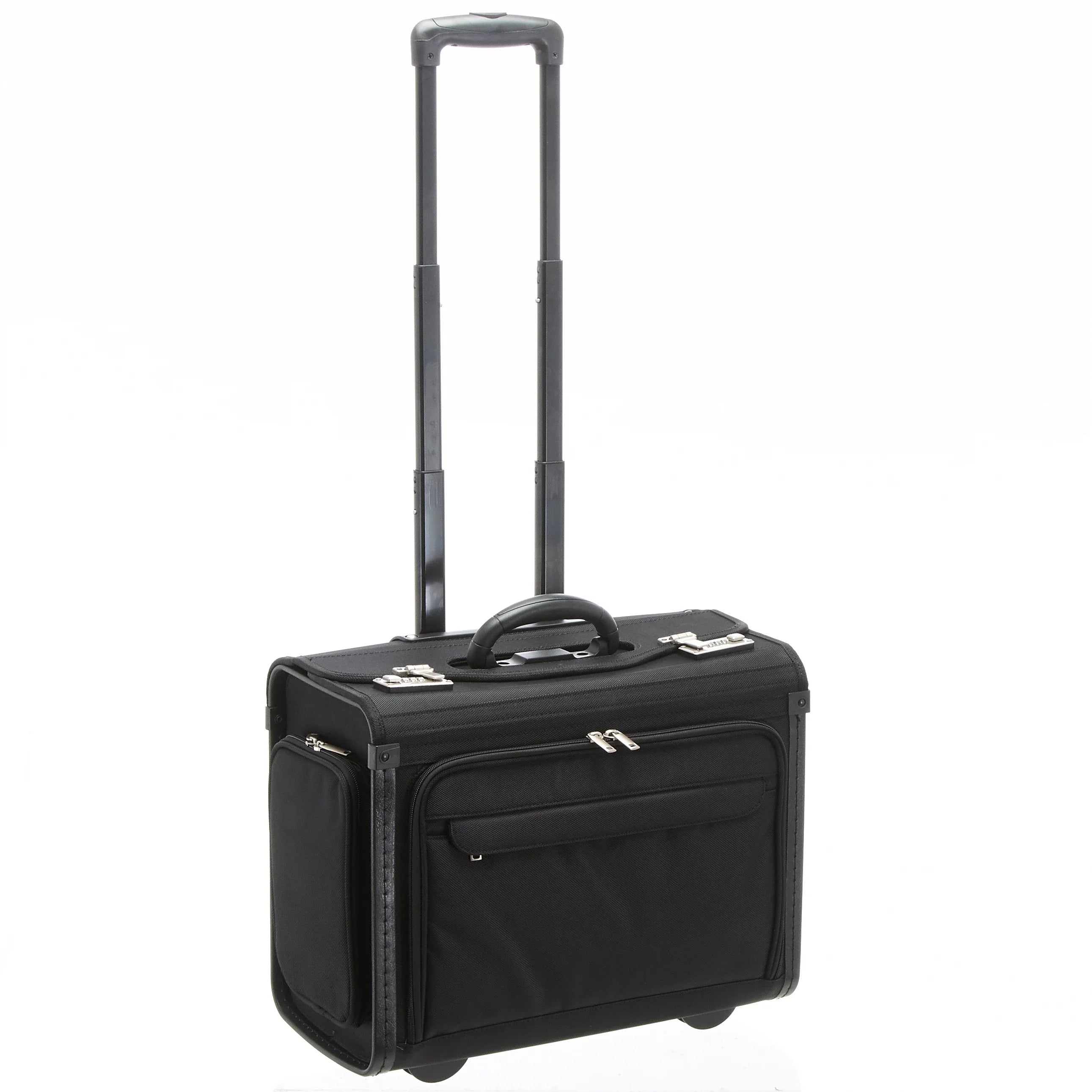 d&n Business & Travel Pilotenkoffer auf Rollen 46 cm - schwarz