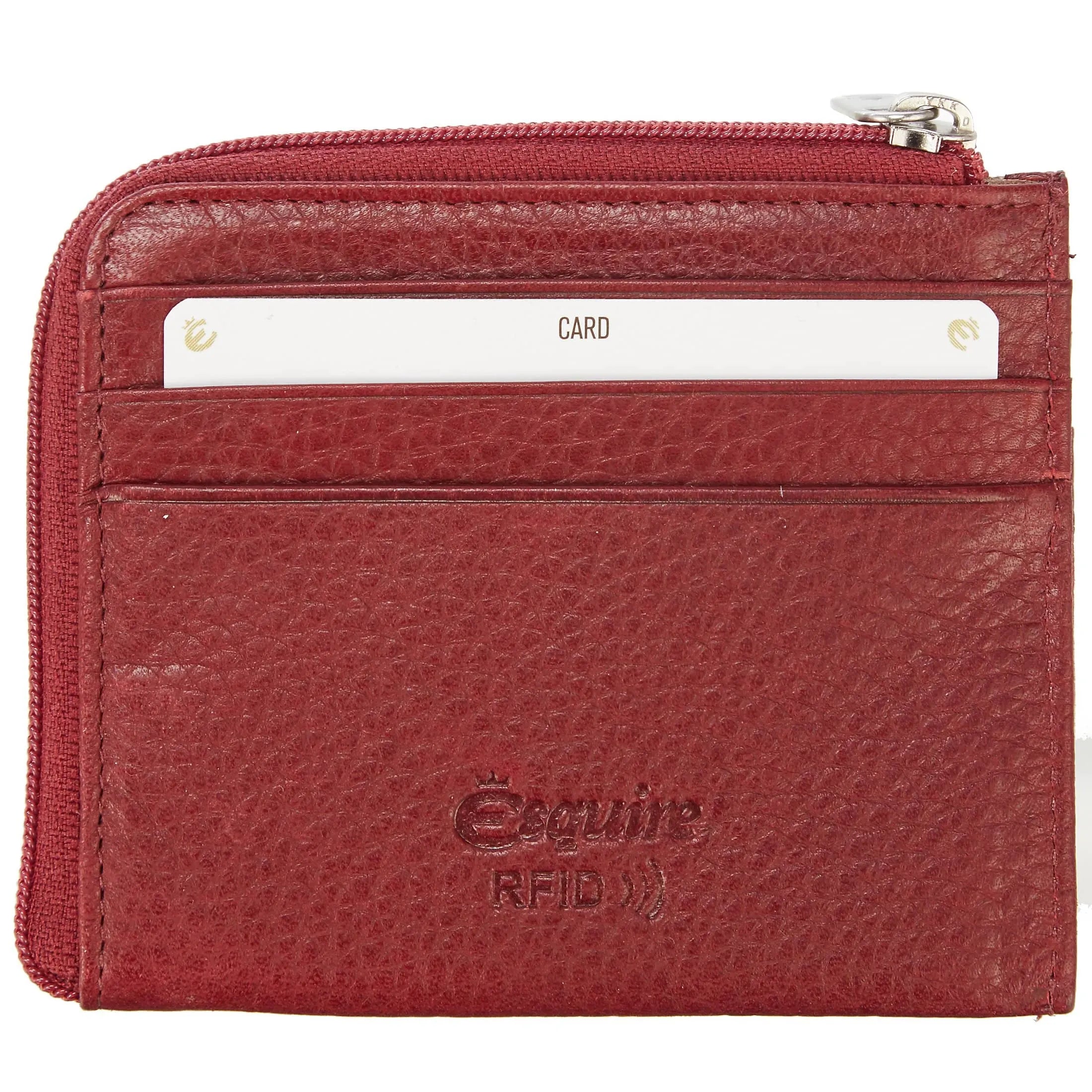 Esquire Oslo Texas credit card holder RFID 11 cm - red