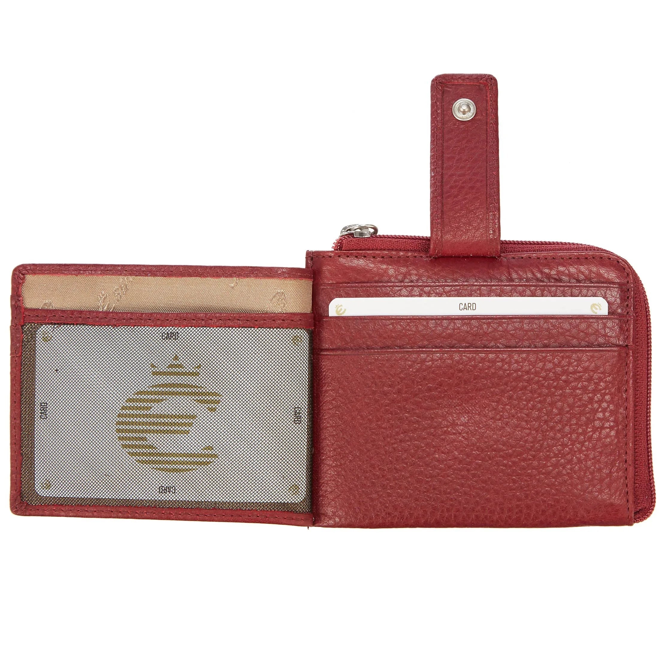 Esquire Oslo Texas credit card holder RFID 11 cm - red