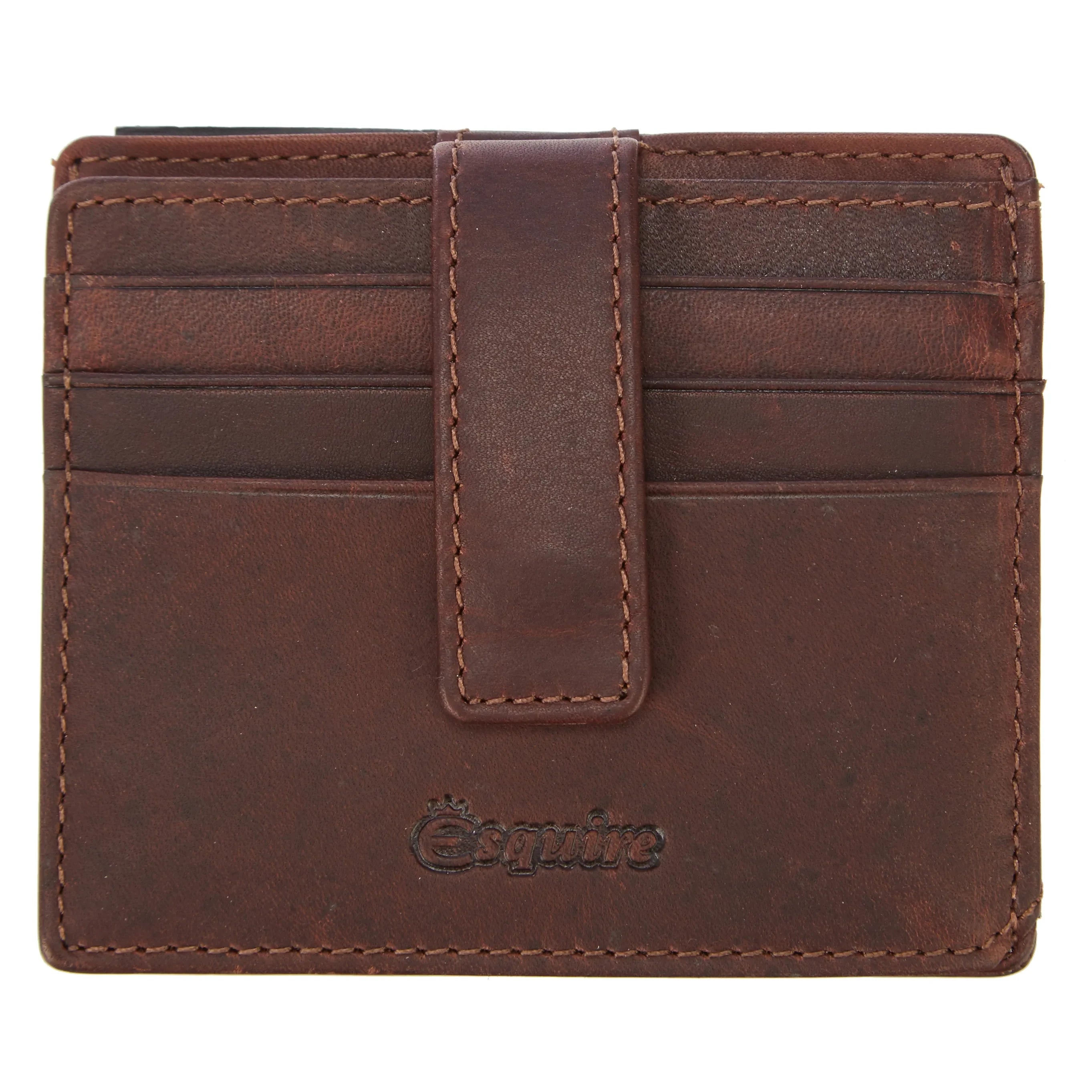 Esquire Oslo Dallas Credit Card Holder RFID 10 cm - brown