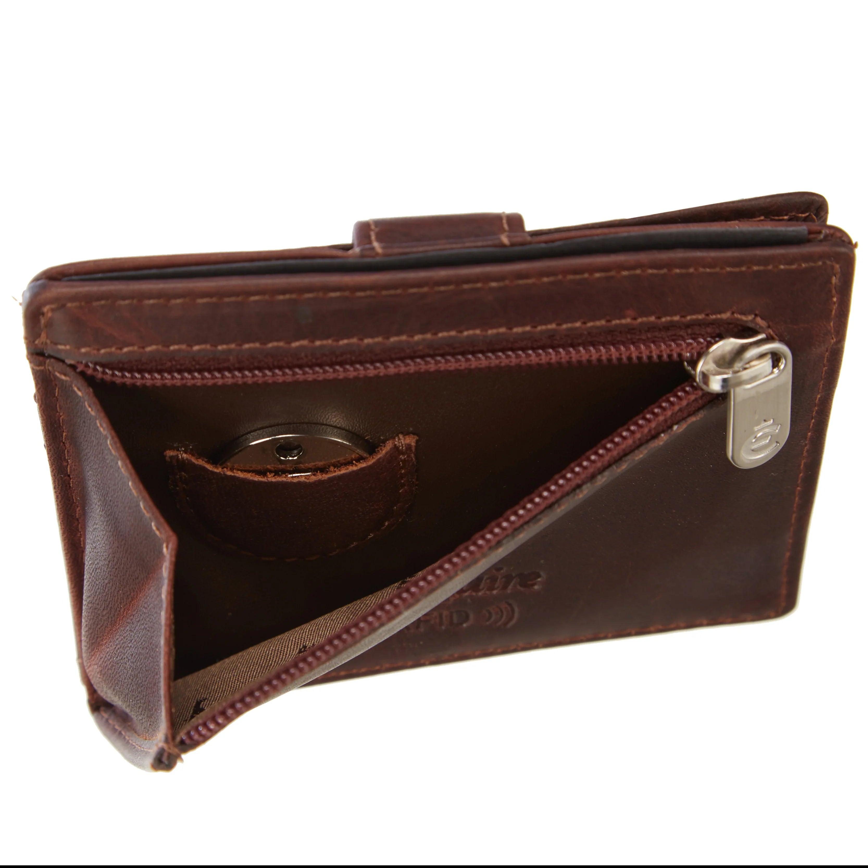 Esquire Oslo Dallas Credit Card Holder RFID 10 cm - brown