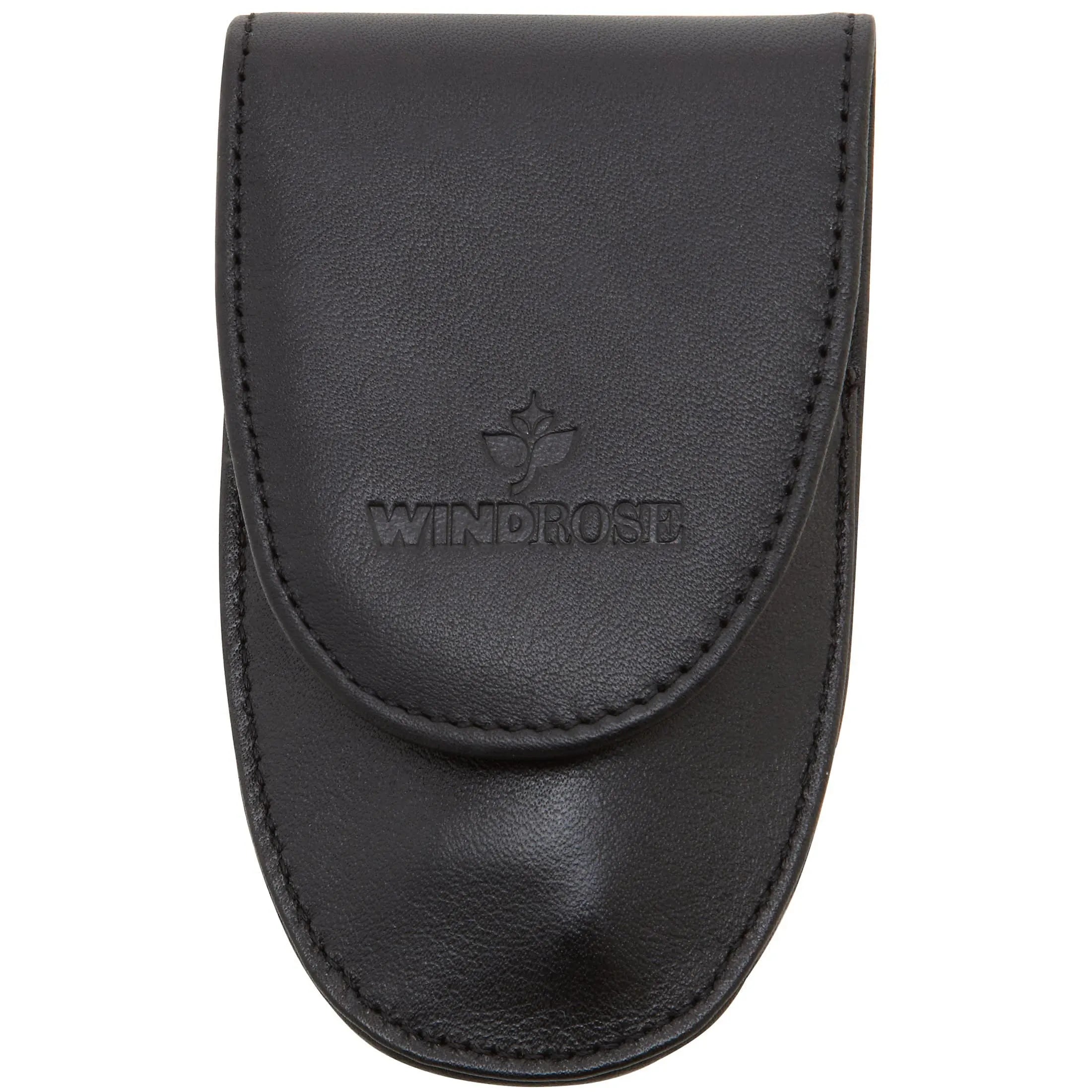 Windrose Nappa Taschenmanicure 10 cm - schwarz