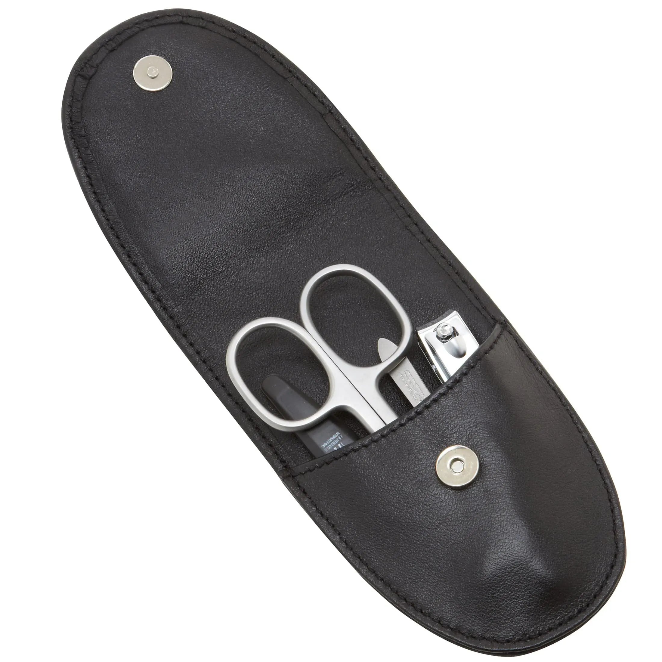 Windrose Nappa Pocket Manicure 10 cm - black
