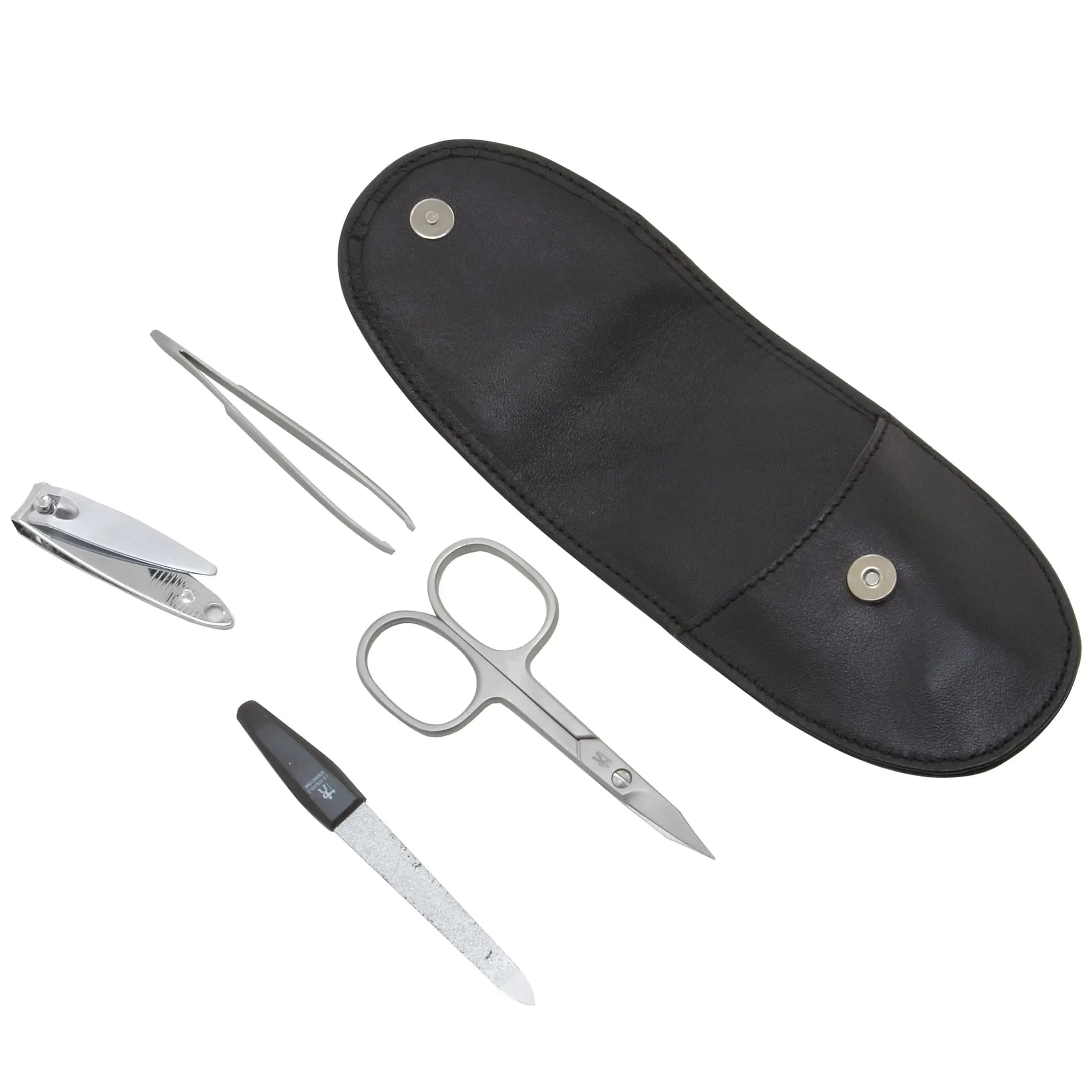 Windrose Nappa Pocket Manicure 10 cm - black