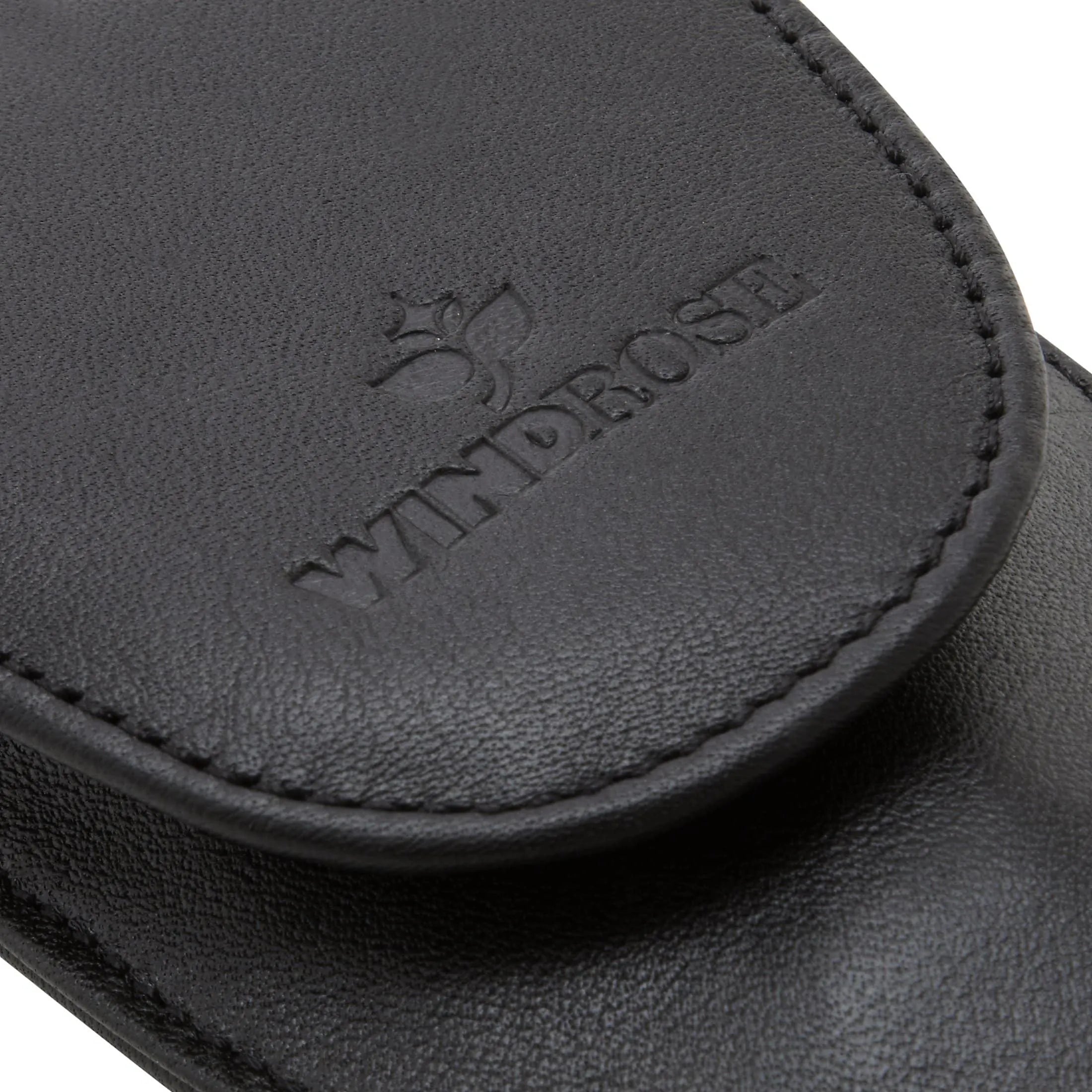 Windrose Nappa Pocket Manicure 10 cm - black
