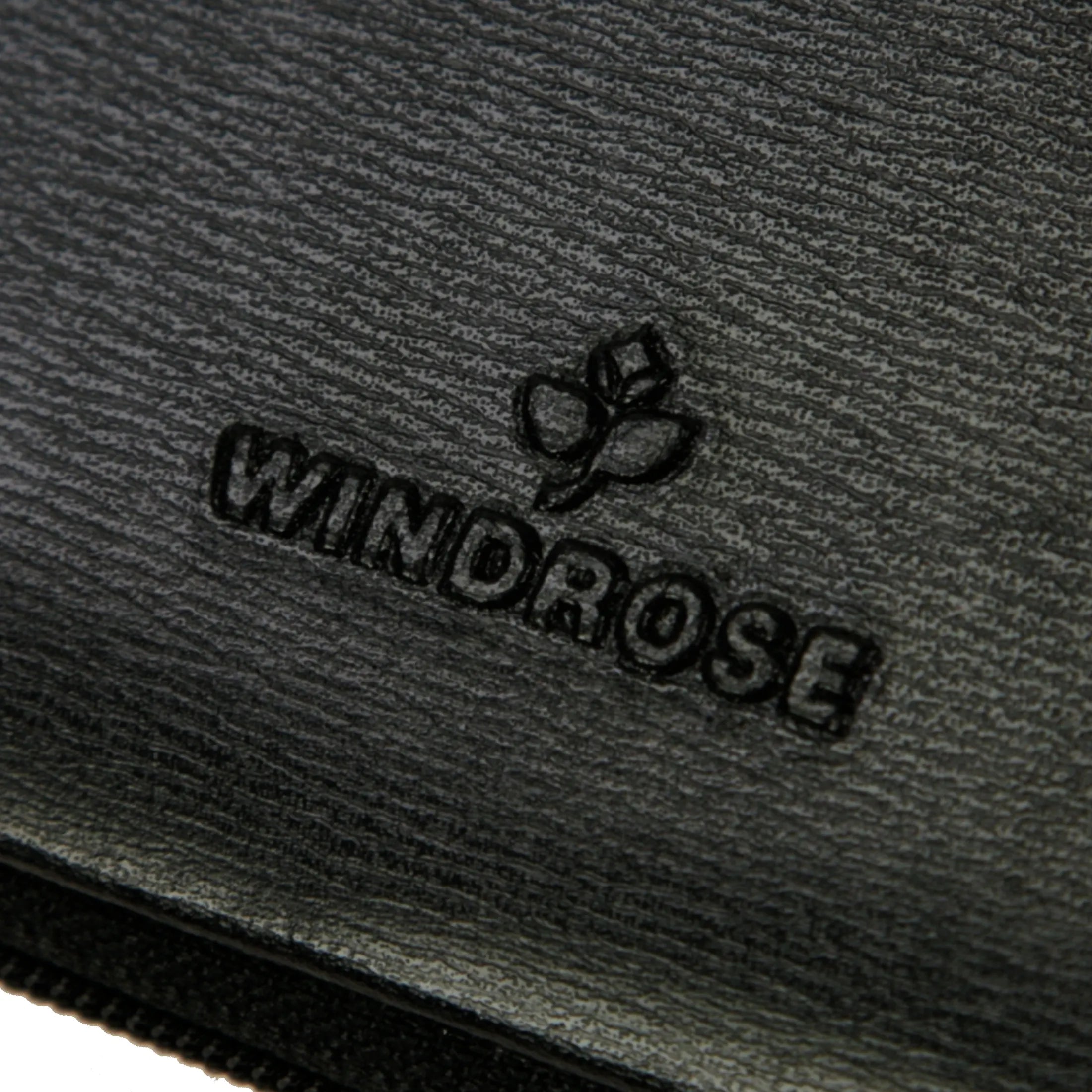 Windrose Ambiance Manicure Leather Zipper Case - Black