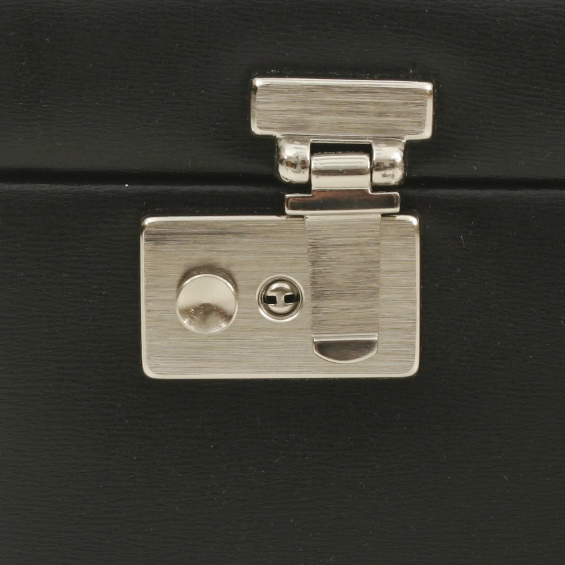 Windrose Ambiance Schmuckkoffer / Uhrenkoffer 3 Etagen aus Leder - schwarz