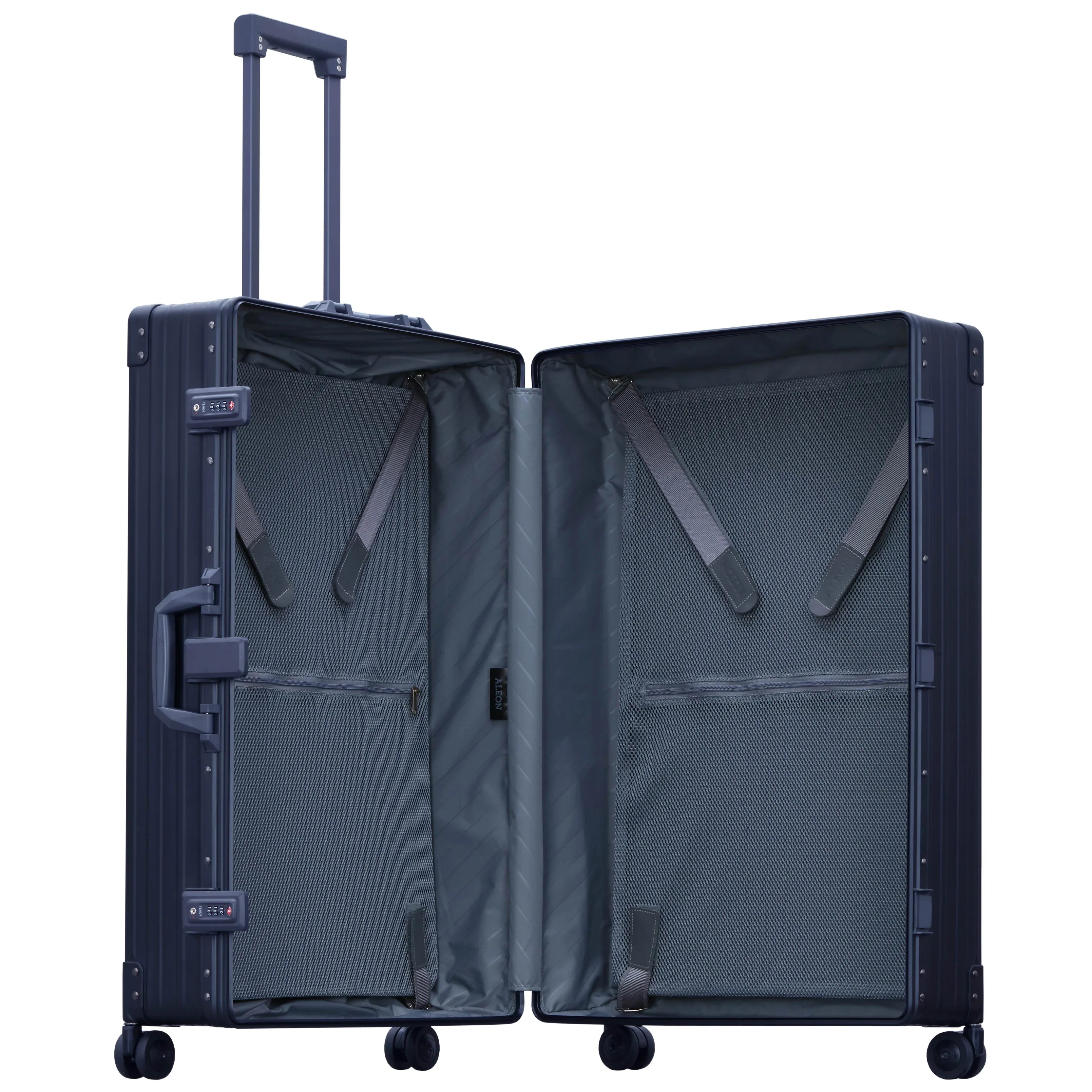 Aleon Macro Traveler Plus 32 Zoll 4-Rollen Trolley 81 cm - Platinum