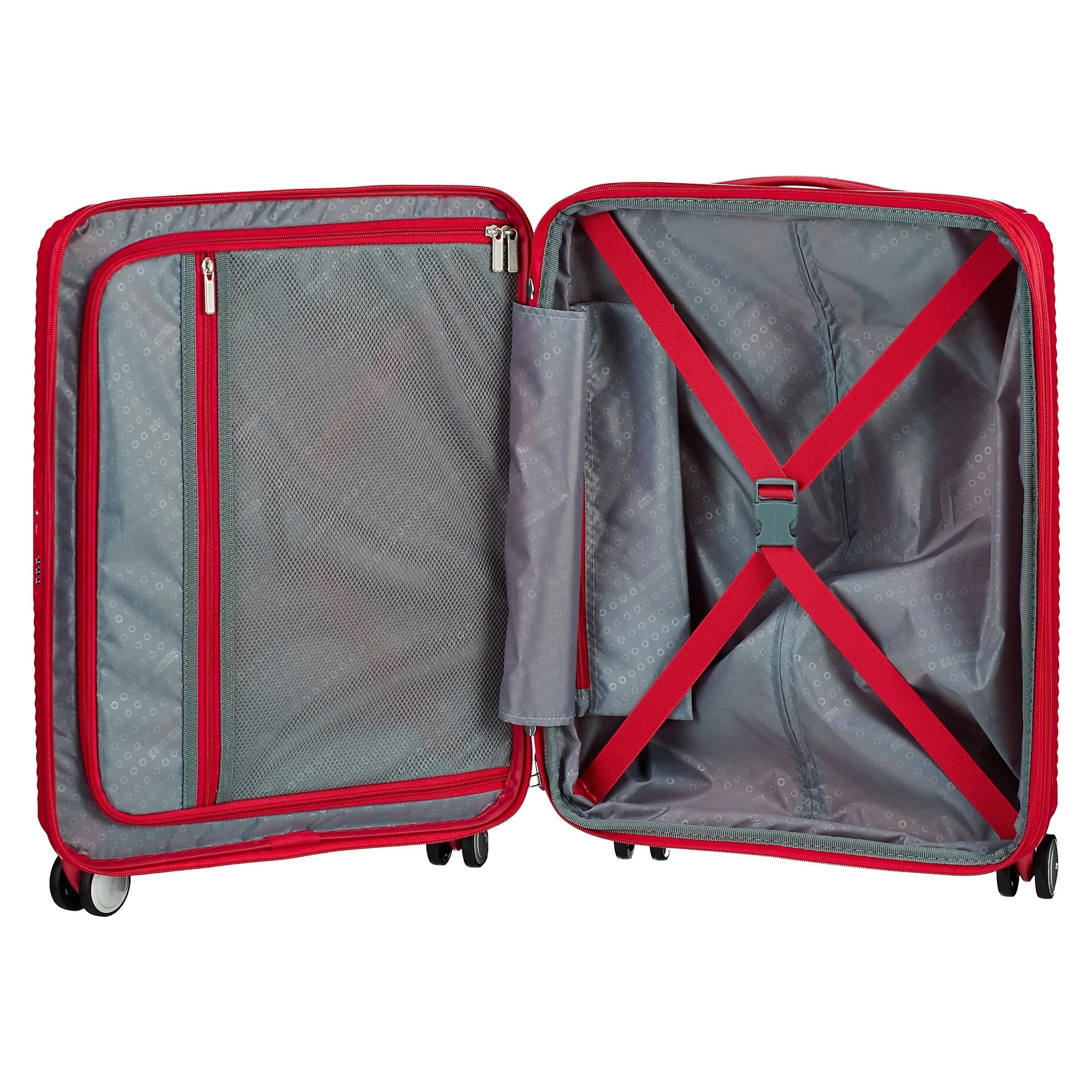 American Tourister Soundbox 4-Rollen-Bordtrolley 55 cm - golden yellow