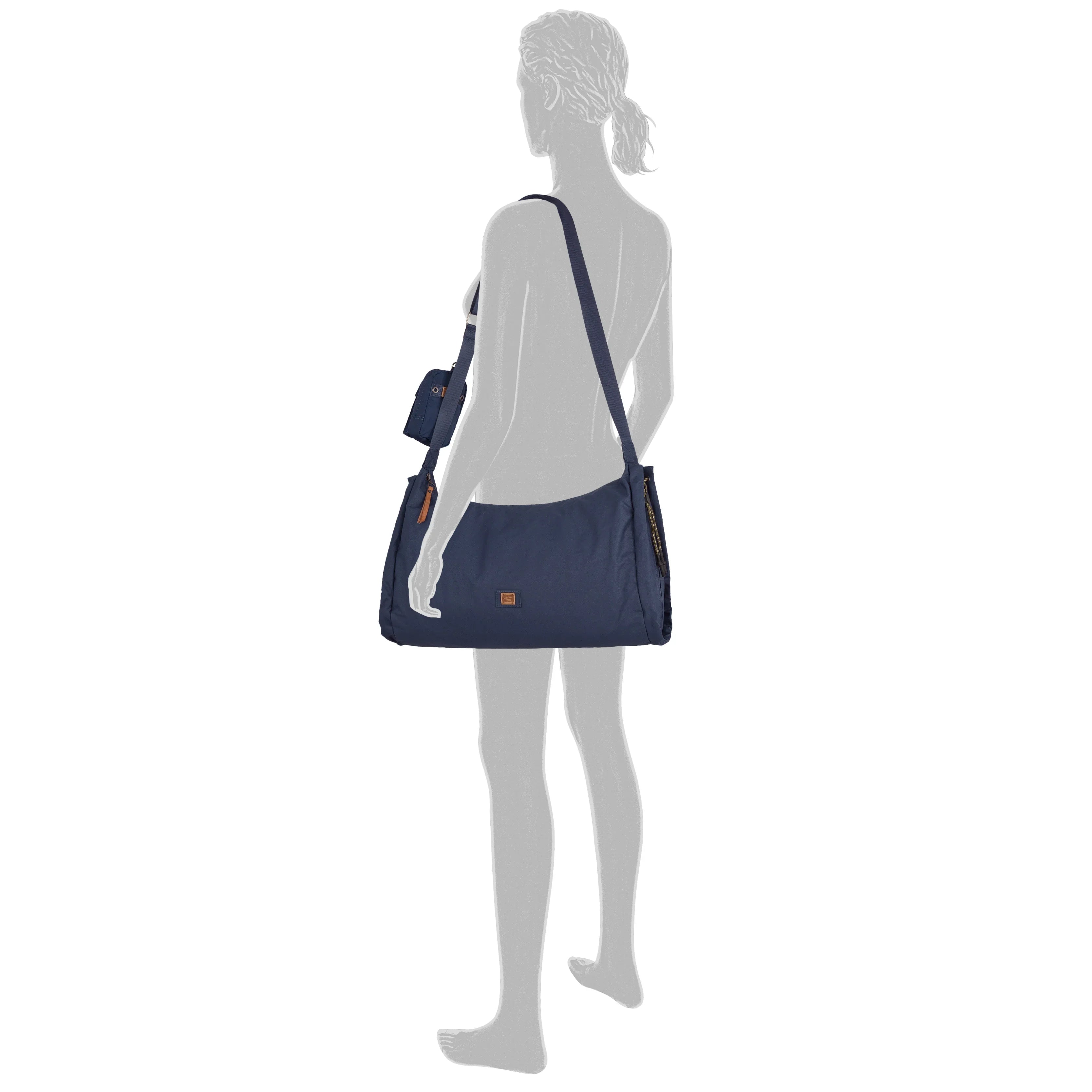Camel Active Laona Hobo Bag 45 cm - Dark Blue