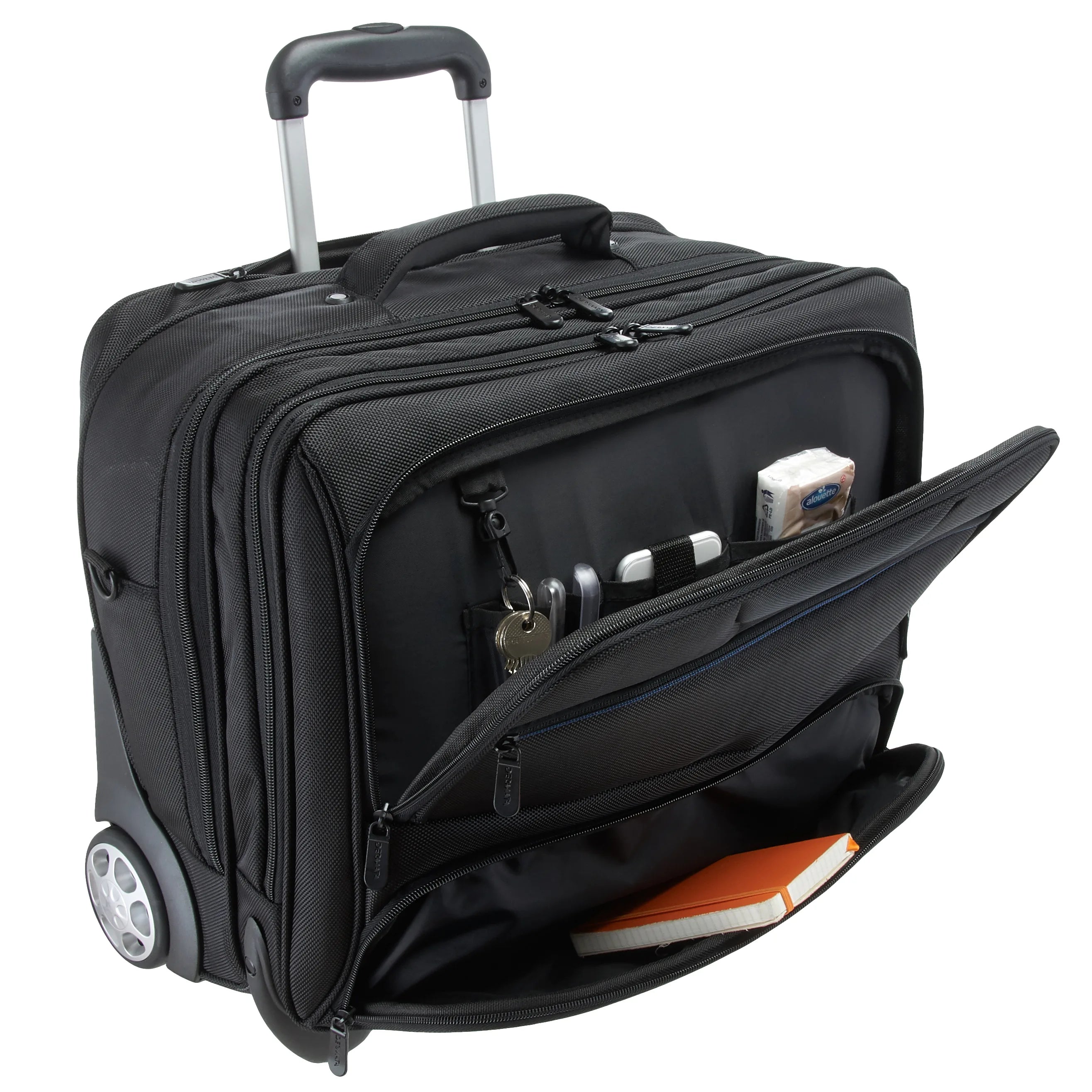 Dermata Business Mobile-Office auf Rollen 42 cm - schwarz